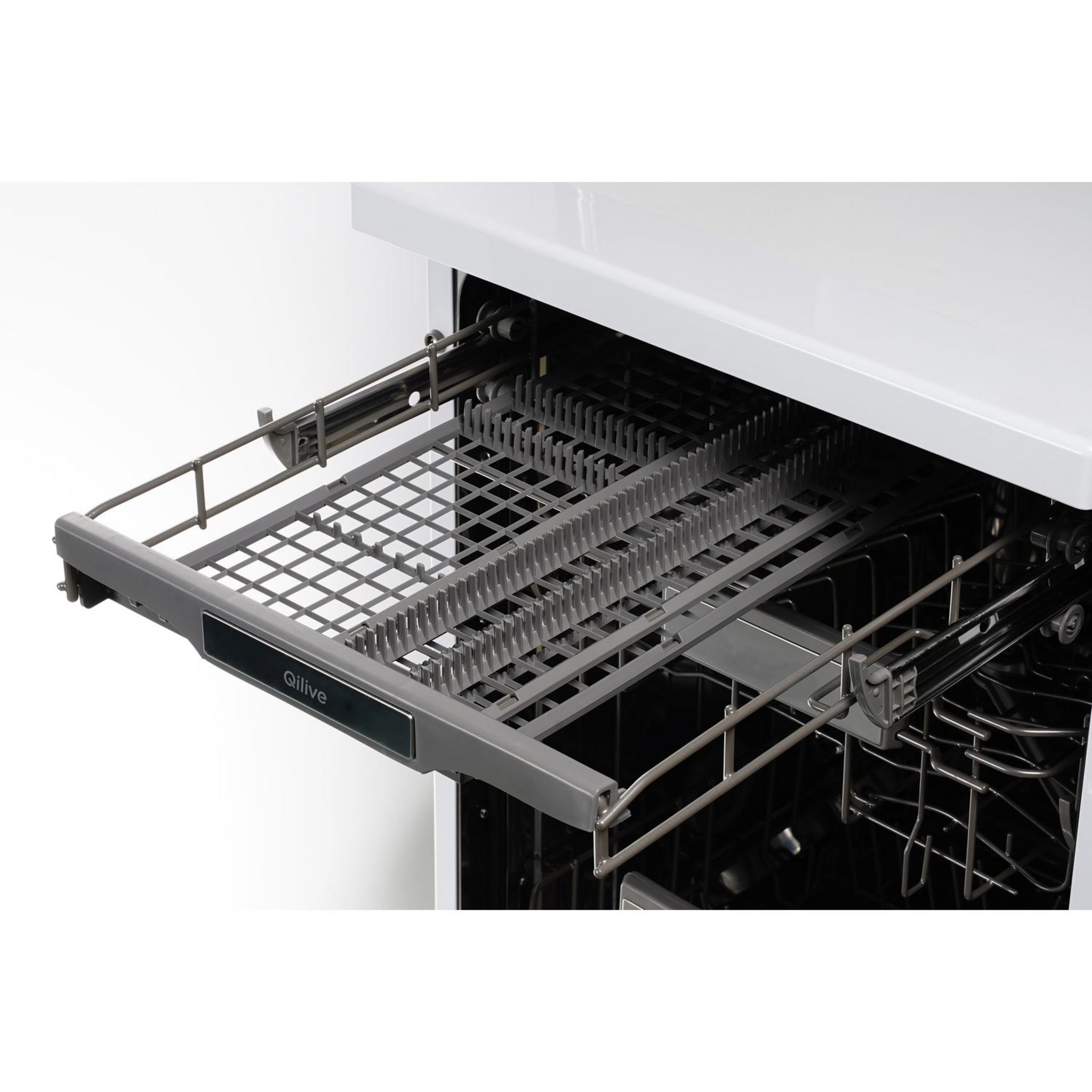 Voir la diapositive 3 : QILIVE Lave vaisselle pose libre Q.6301, 11 couverts, 45 cm, 45 dB, E