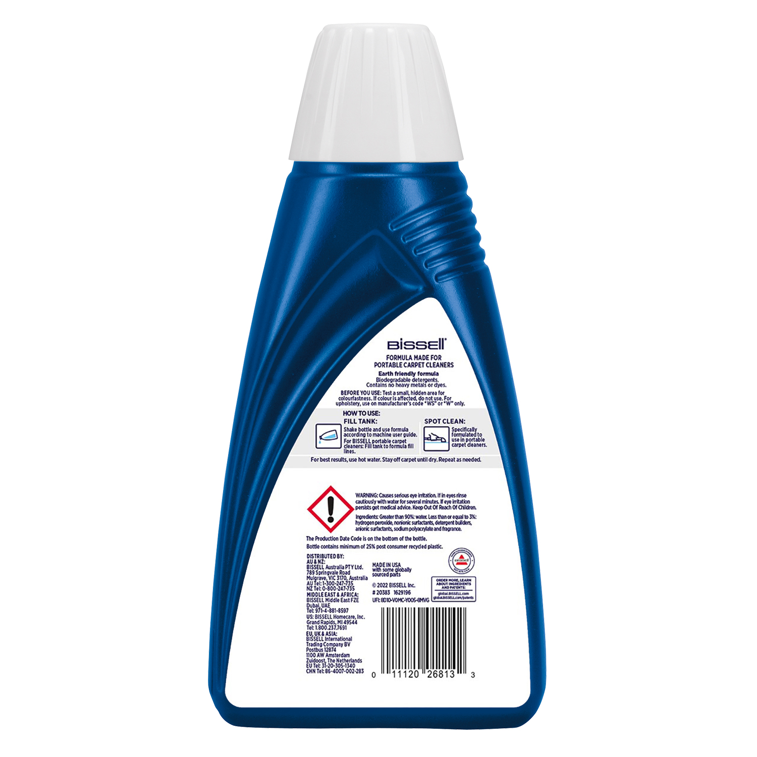 Voir la diapositive 2 : BISSELL Solution de nettoyage pour tapis B20383 - Bleu