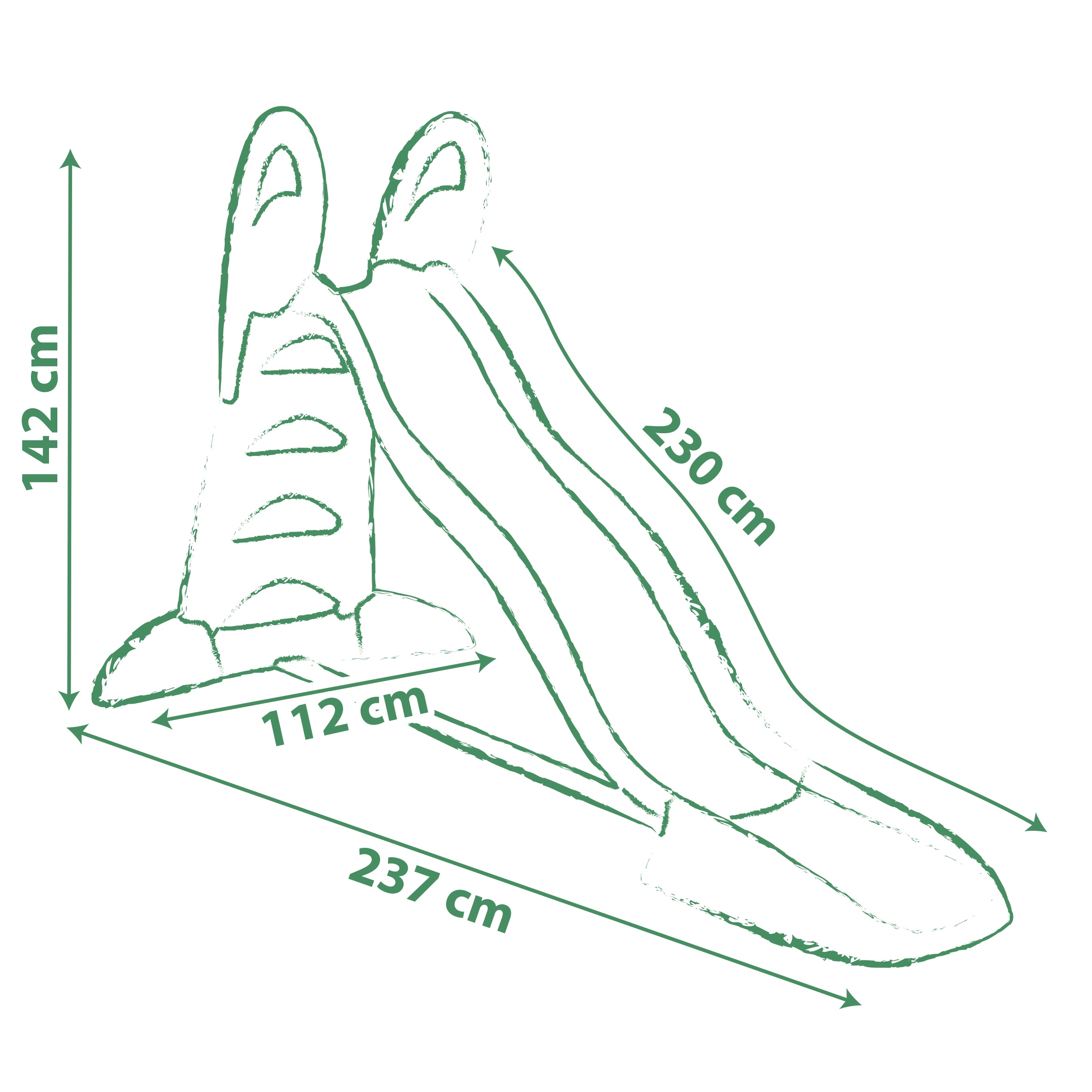 Voir la diapositive 6 : SMOBY Life Toboggan XL Green