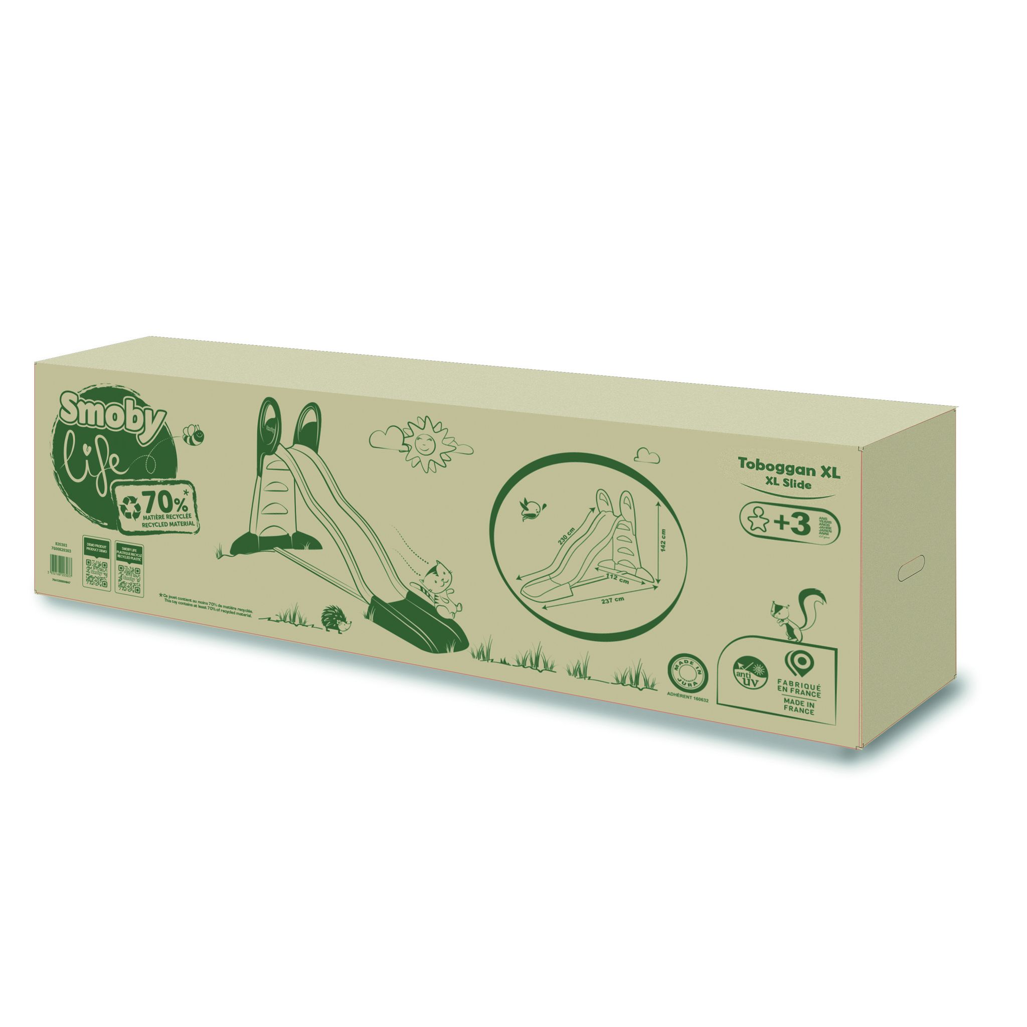 Voir la diapositive 7 : SMOBY Life Toboggan XL Green