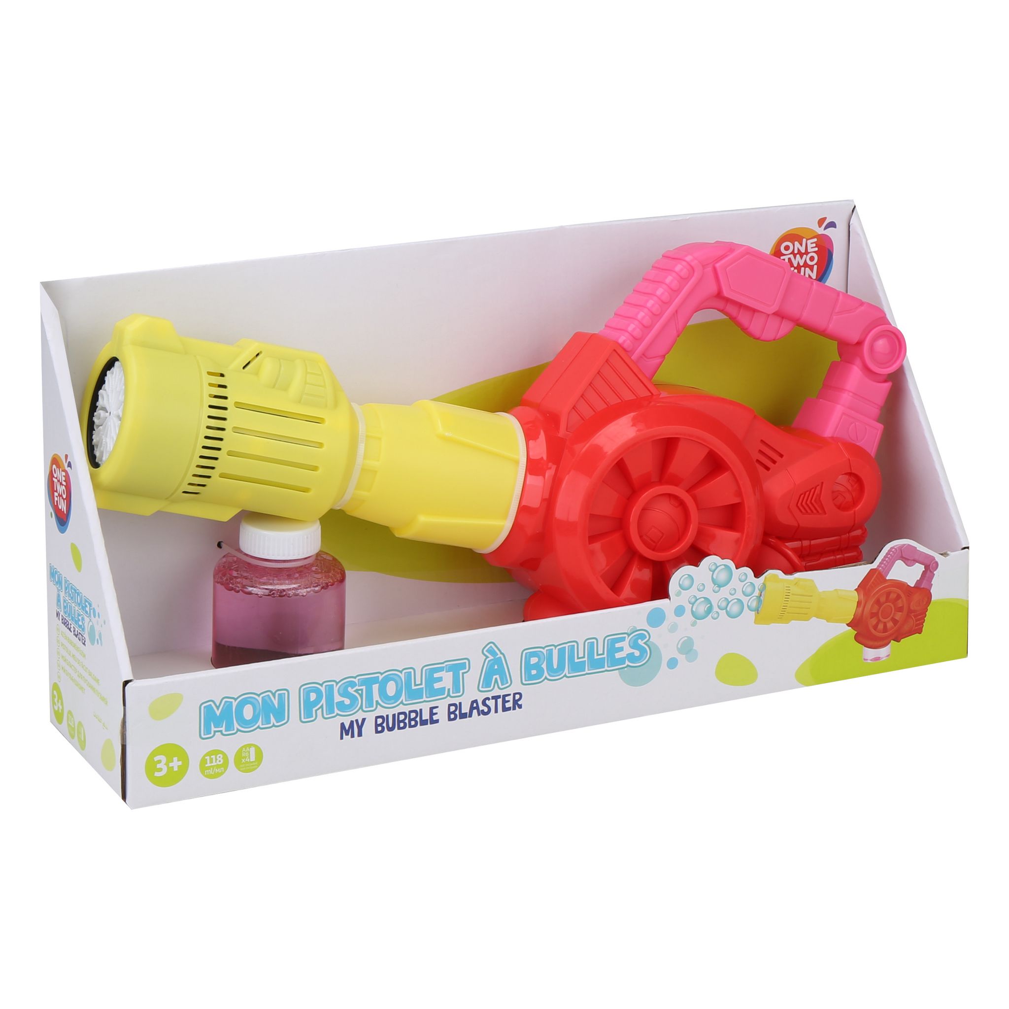Voir la diapositive 4 : ONE TWO FUN Bazooka à bulles puissant