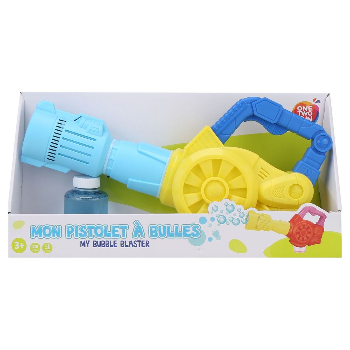 ONE TWO FUN Bazooka à bulles puissant
