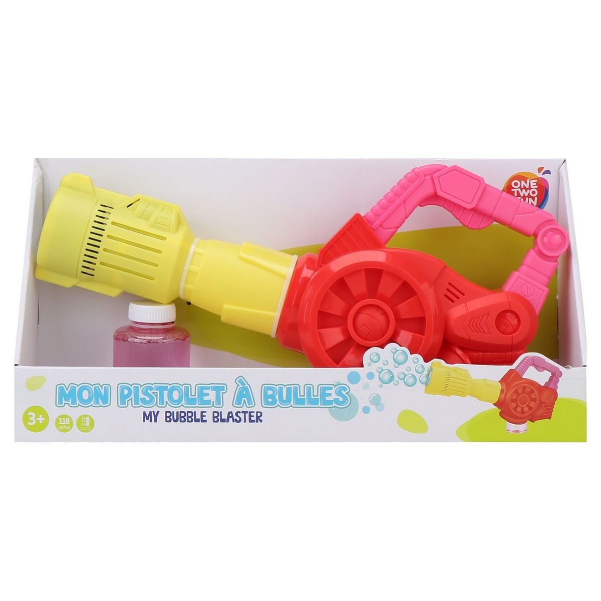 ONE TWO FUN Bazooka à bulles puissant