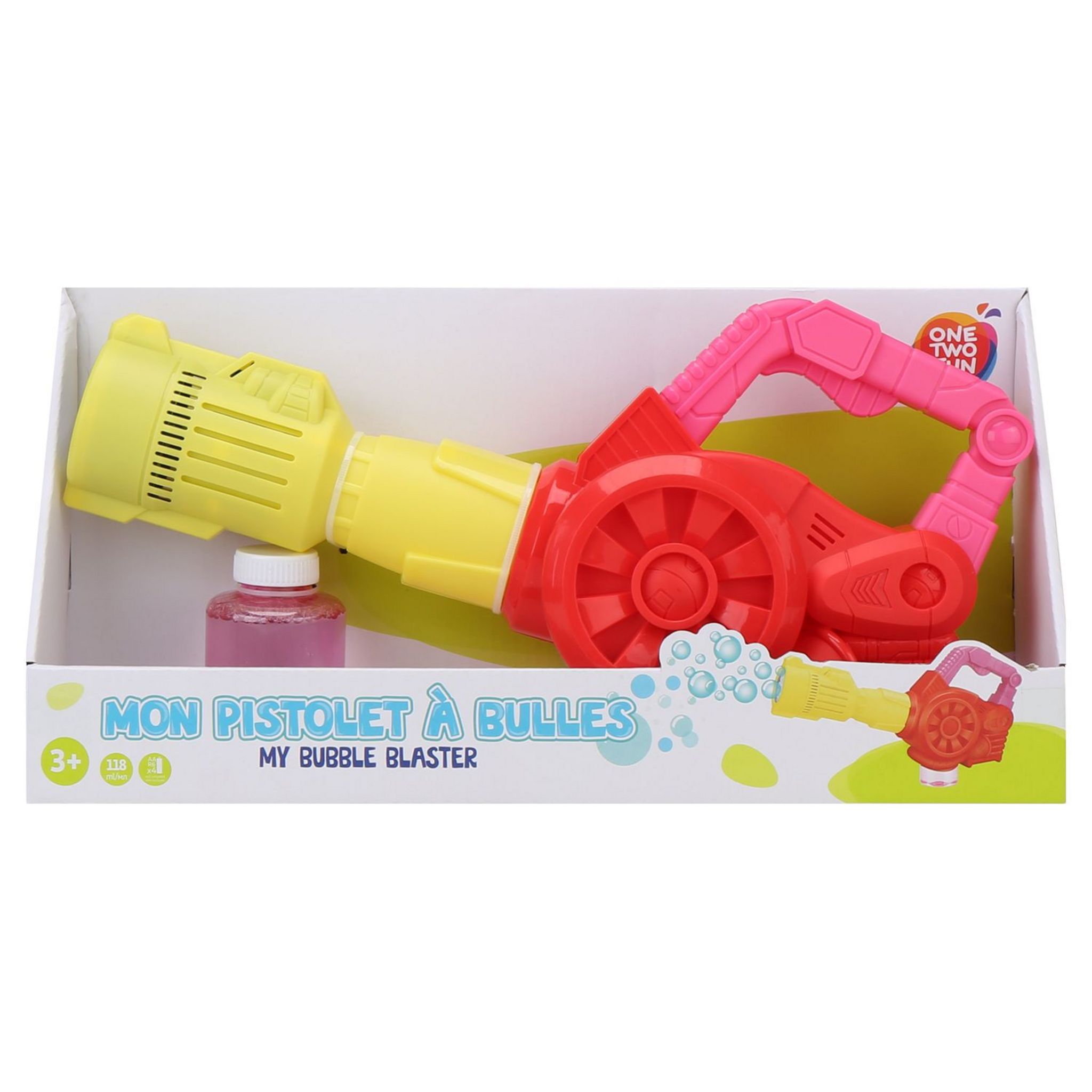 Voir la diapositive 6 : ONE TWO FUN Bazooka à bulles puissant