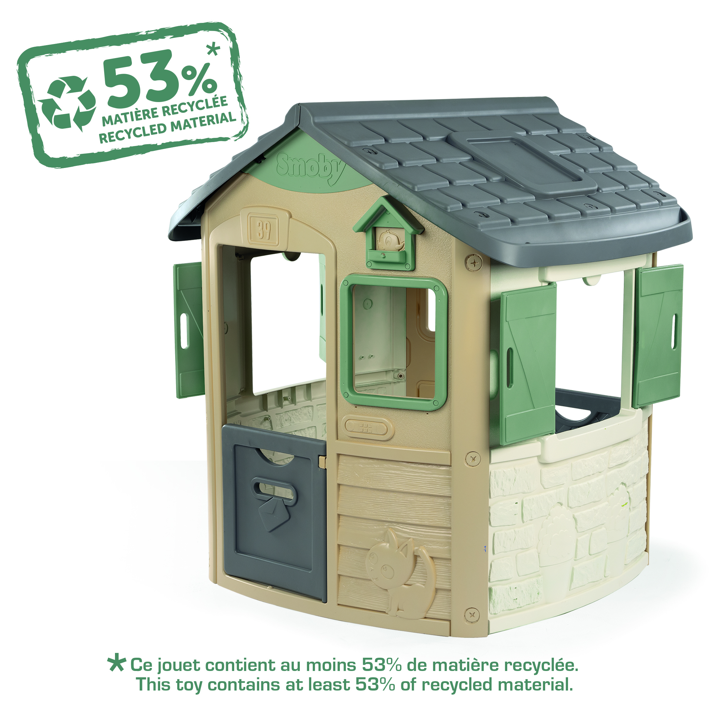 Voir la diapositive 3 : SMOBY Maison Jura Lodge Green