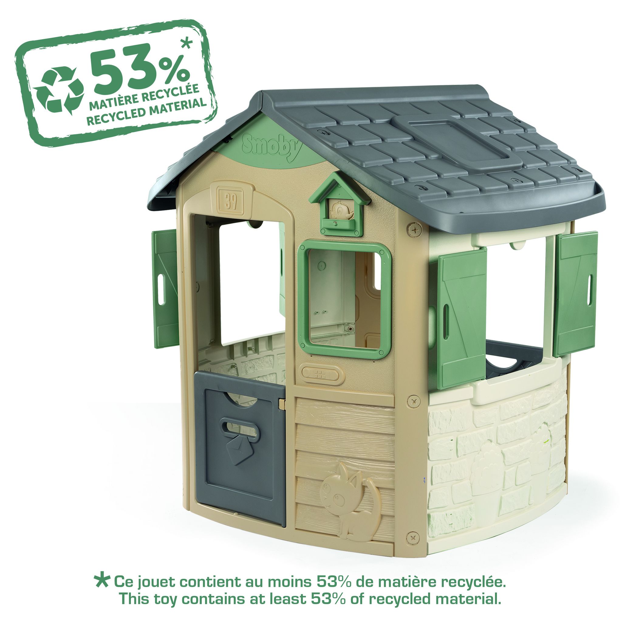 Voir la diapositive 3 : SMOBY Maison Jura Lodge Green