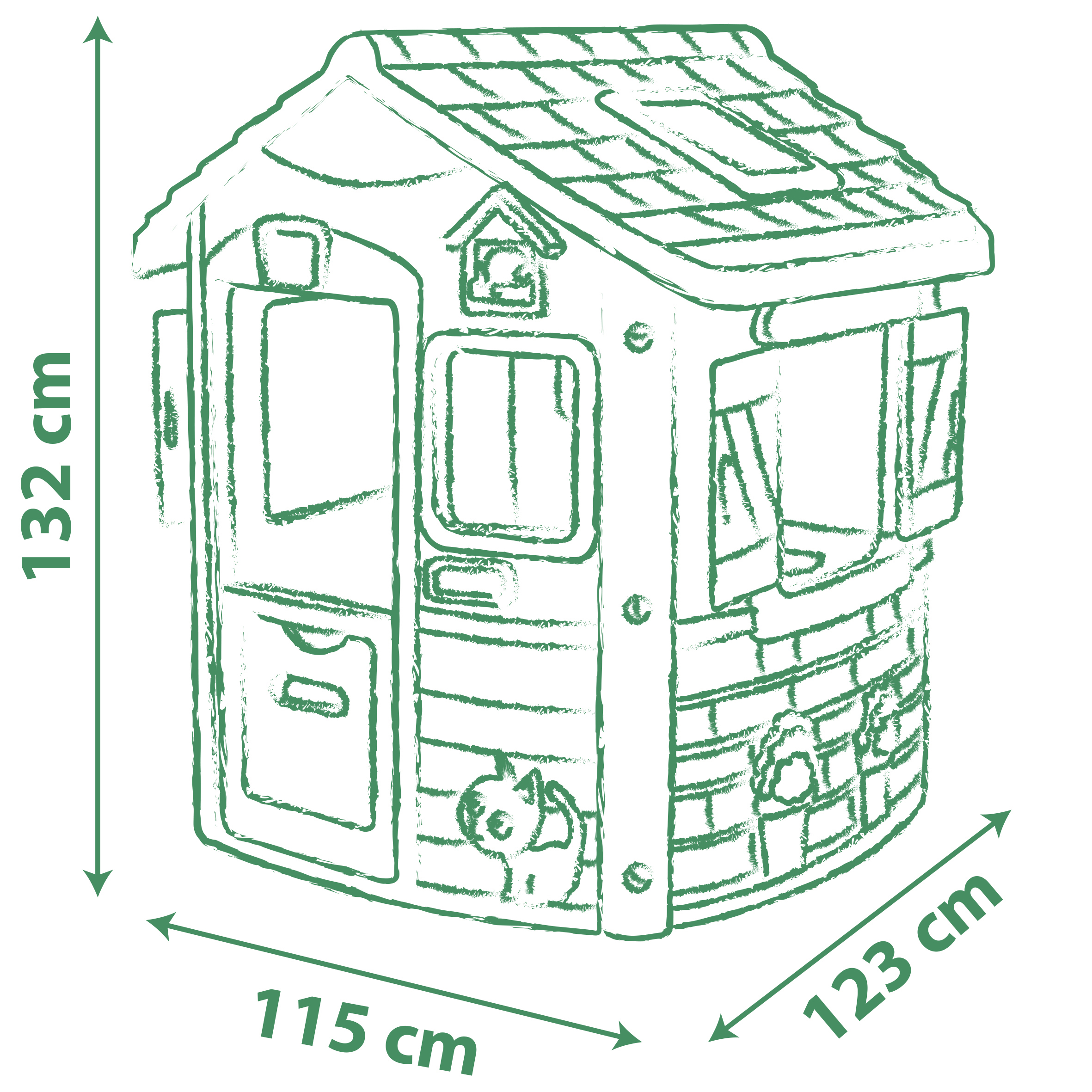 Voir la diapositive 6 : SMOBY Maison Jura Lodge Green
