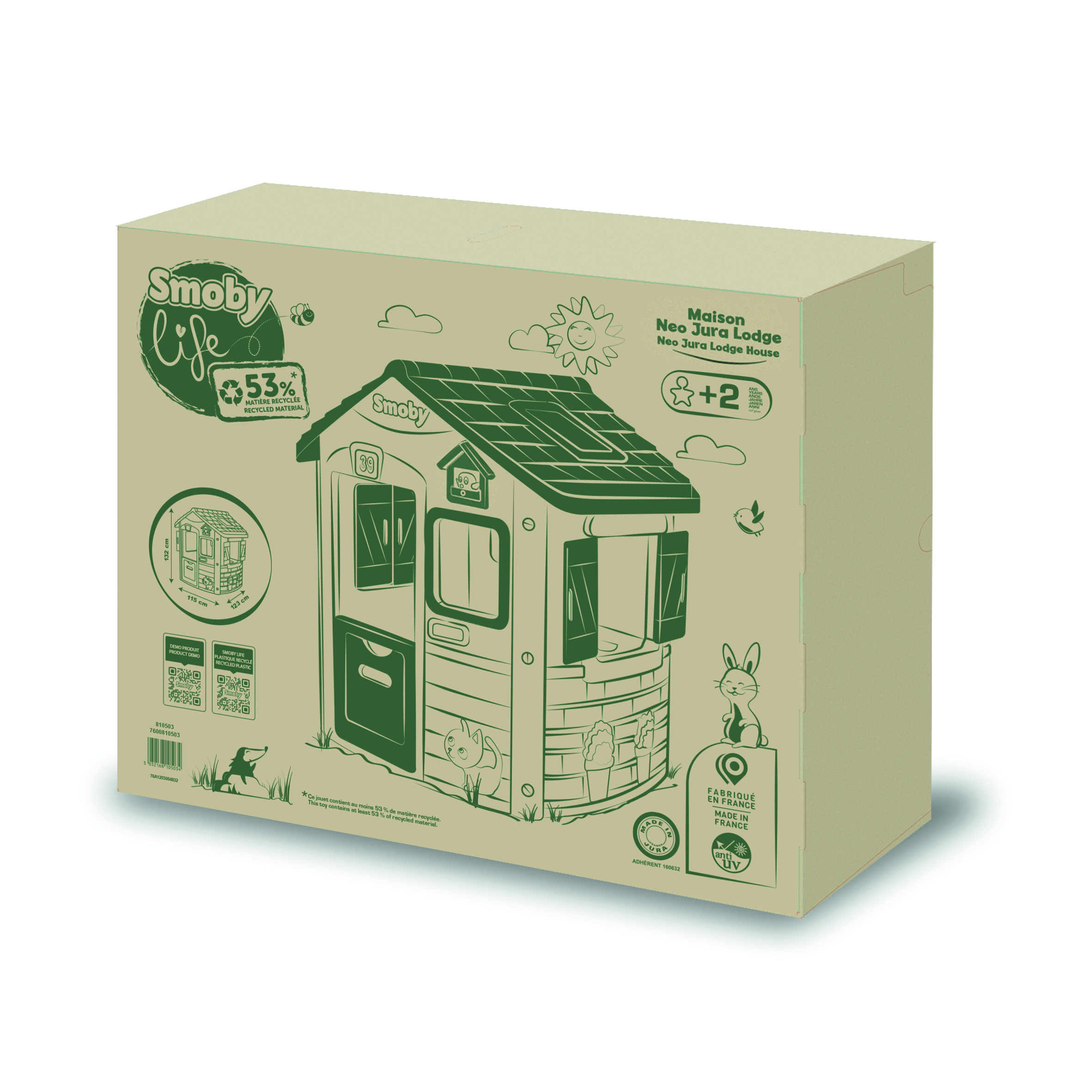 Voir la diapositive 7 : SMOBY Maison Jura Lodge Green