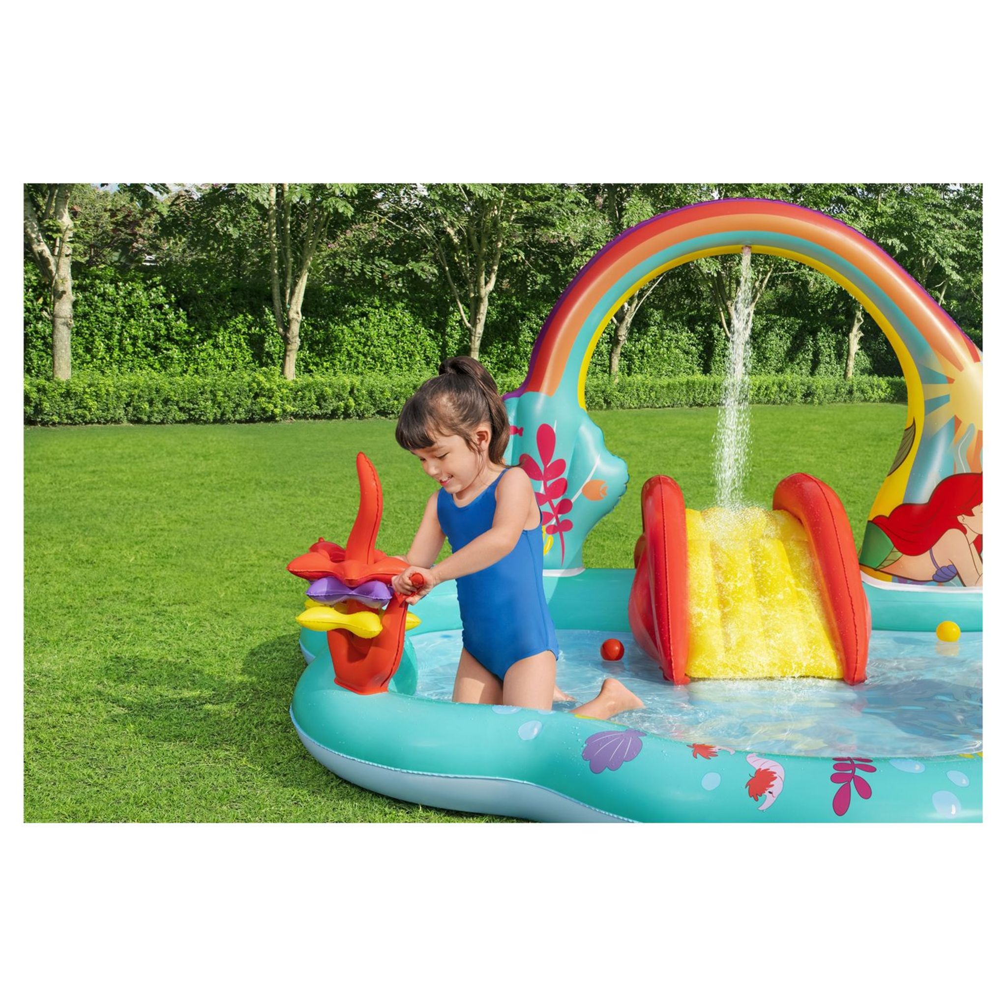 Voir la diapositive 6 : BESTWAY Centre de jeu Petite sirène Disney