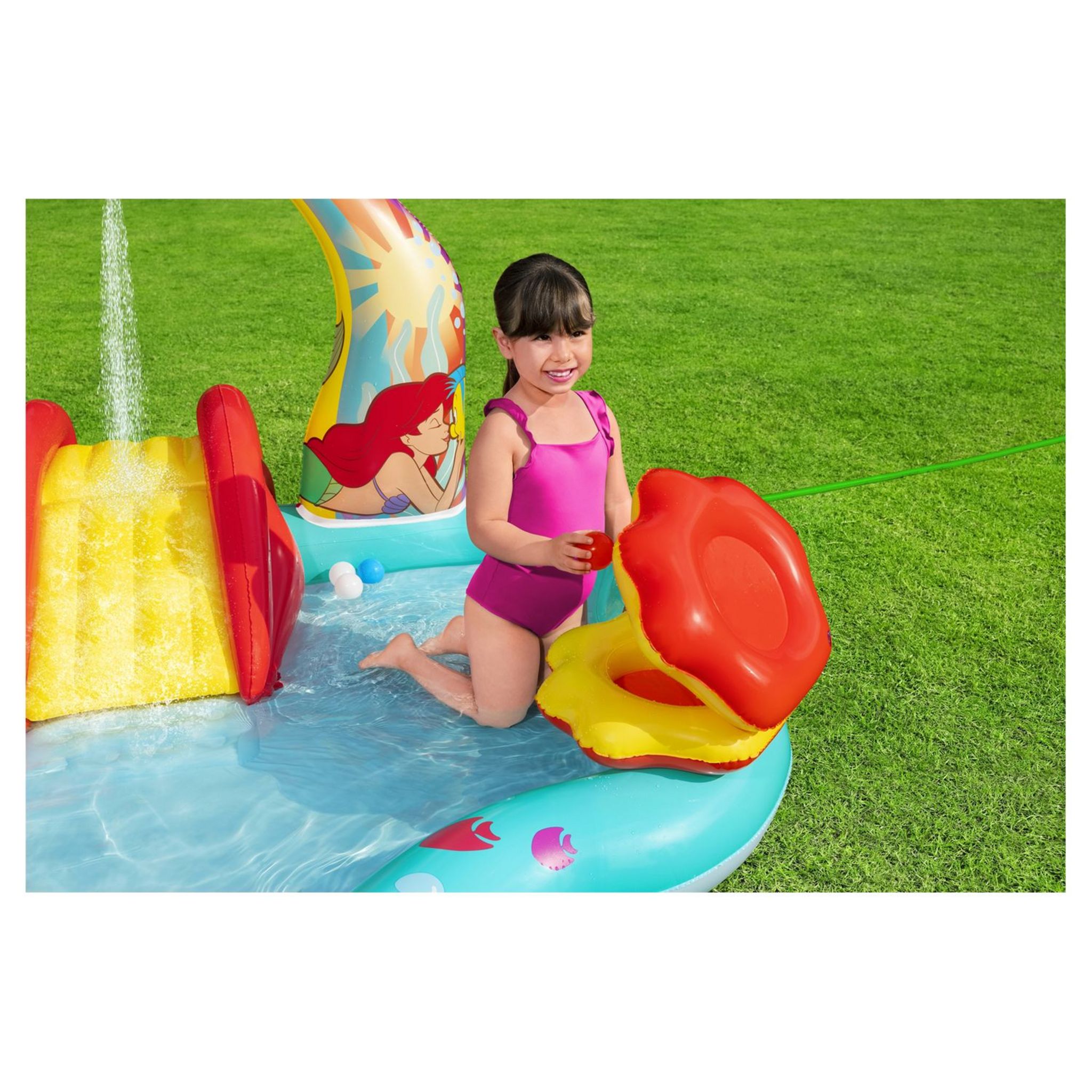 Voir la diapositive 7 : BESTWAY Centre de jeu Petite sirène Disney