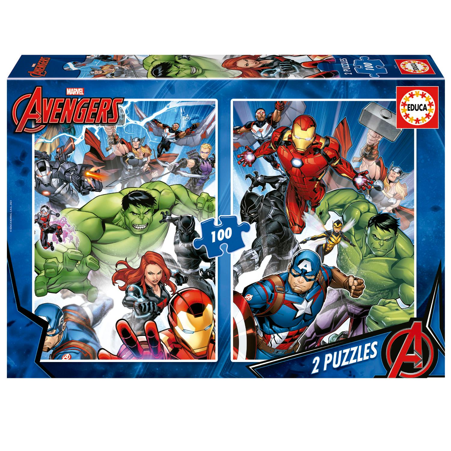 EDUCA Puzzle 2x100 pièces Avengers