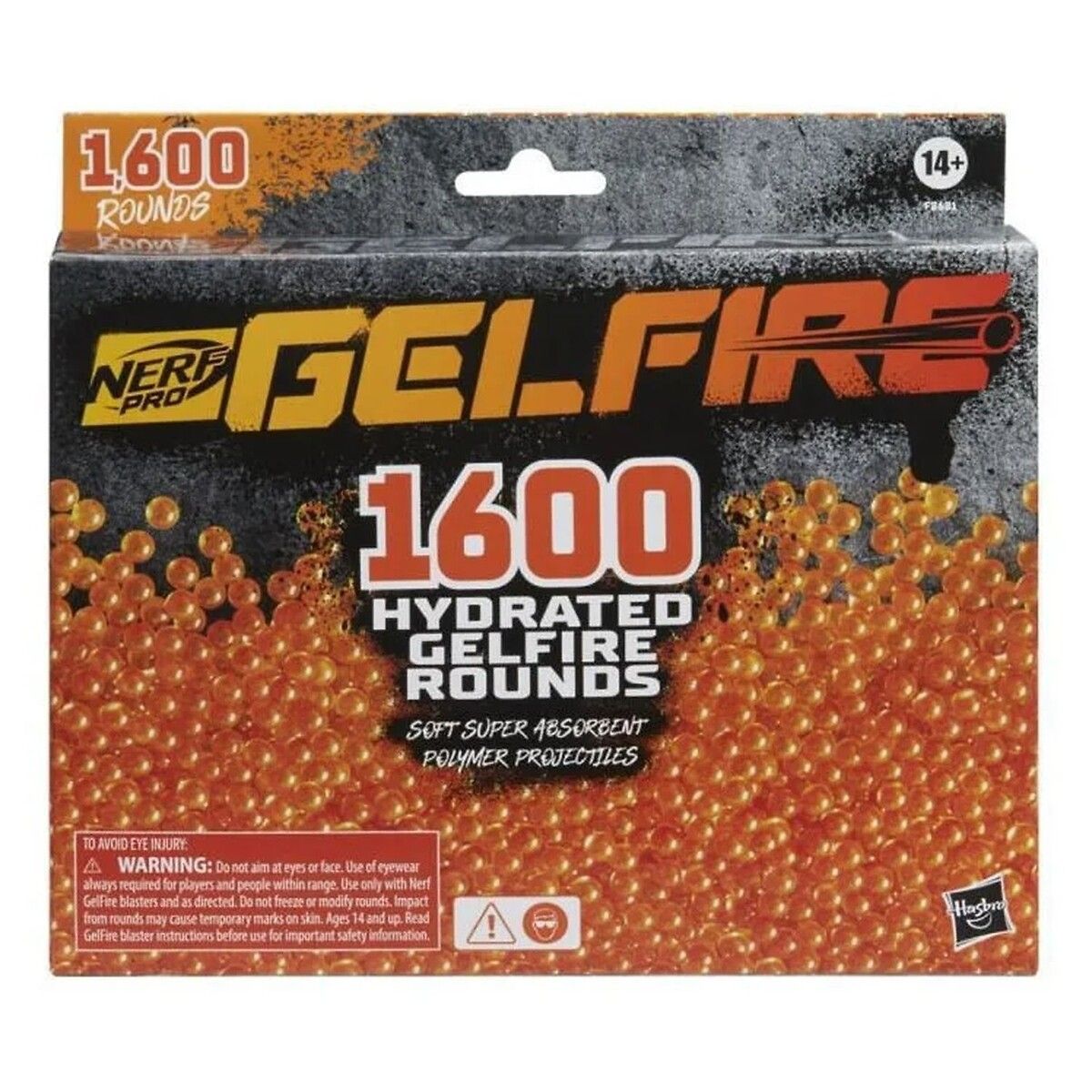 HASBRO Recharge de billes Gelfire Orange NERF
