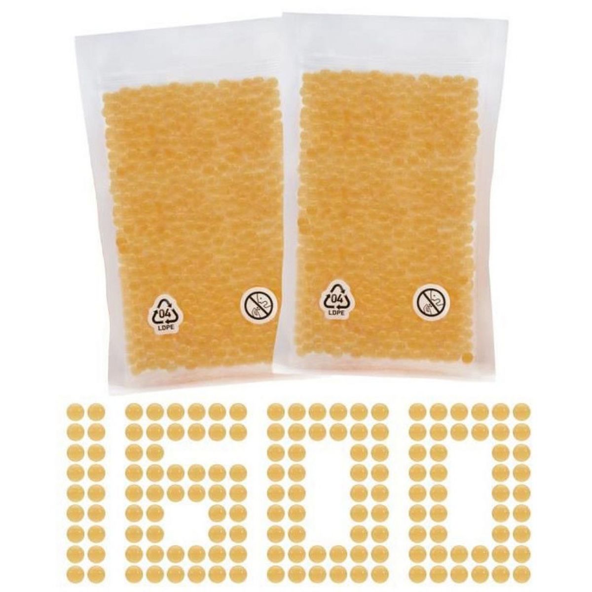 HASBRO Recharge de billes Gelfire Orange NERF