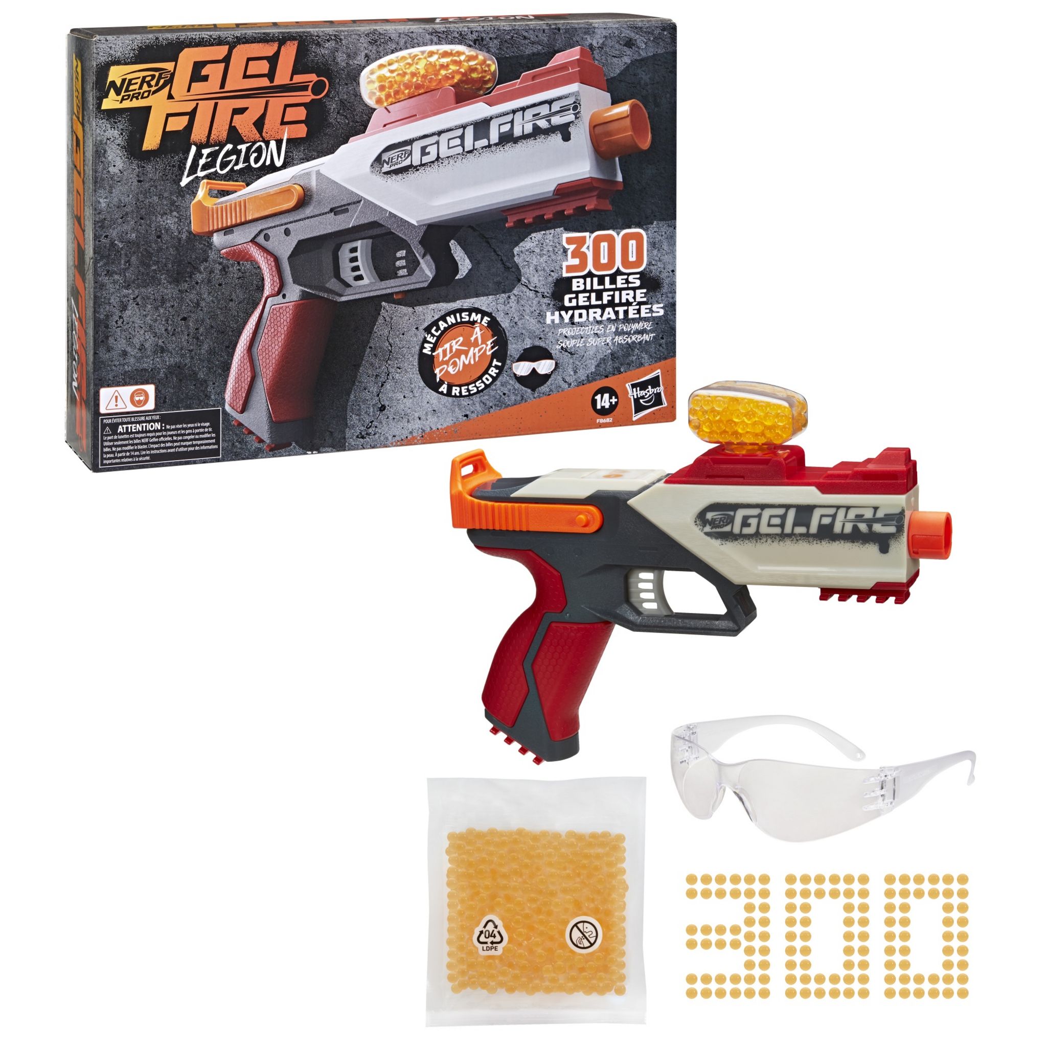 Voir la diapositive 3 : HASBRO Blaster NERF Pro GelFire Legion