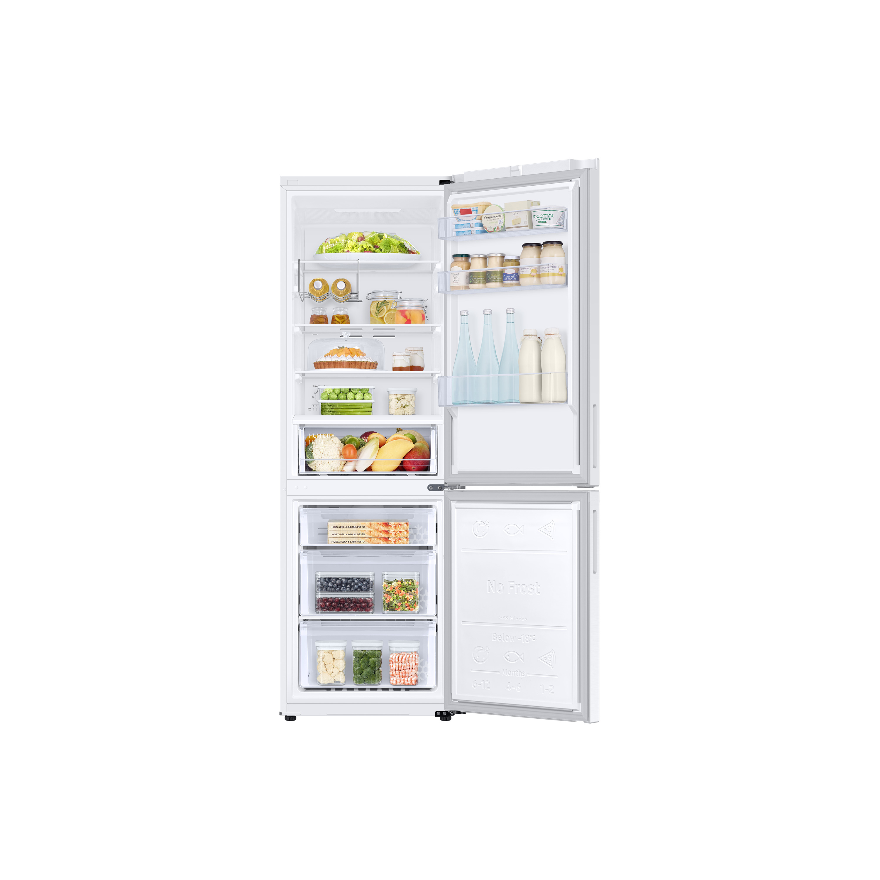 Voir la diapositive 2 : SAMSUNG Réfrigérateur combiné RB33B612EWW, 334 L, Froid ventilé No Frost, E