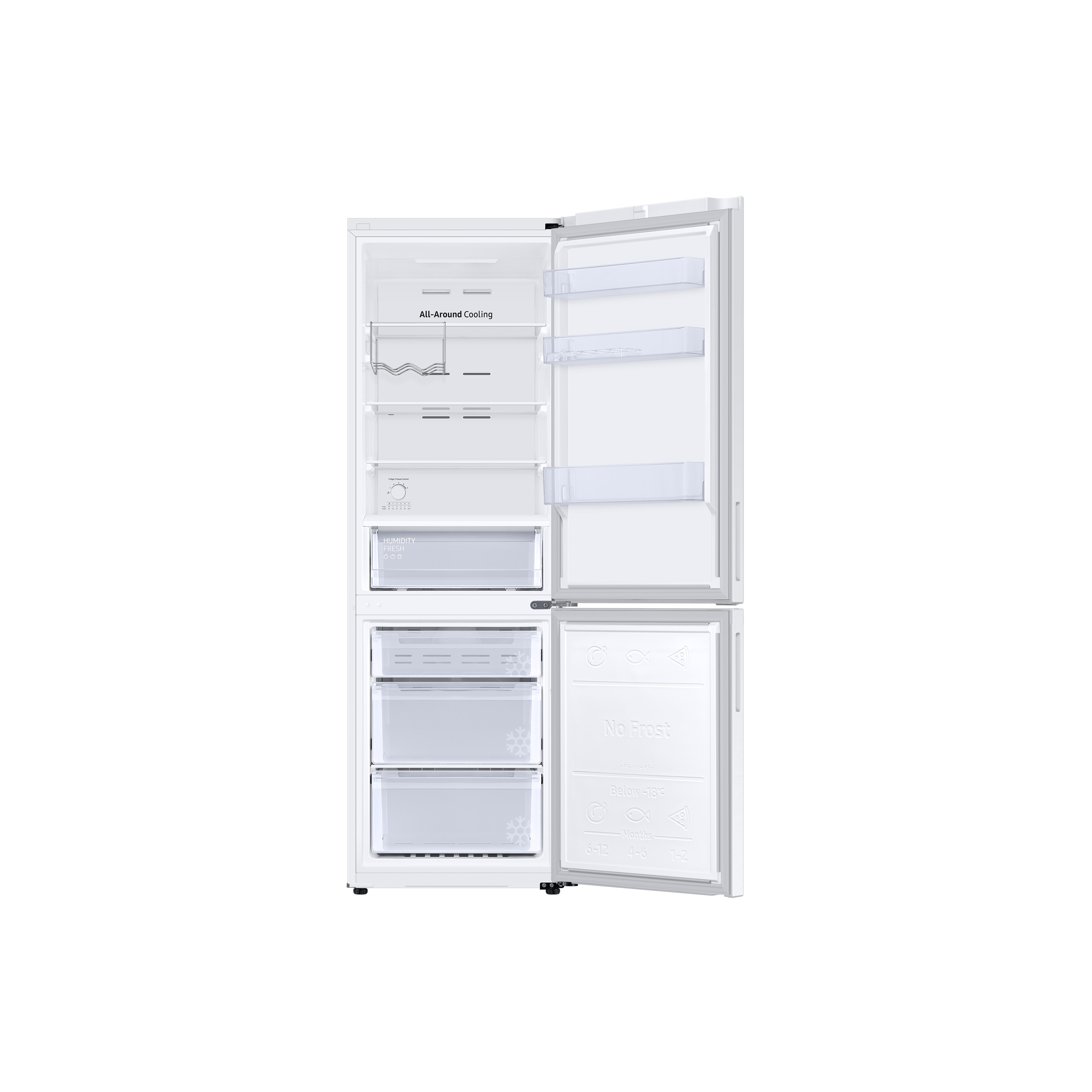 Voir la diapositive 3 : SAMSUNG Réfrigérateur combiné RB33B612EWW, 334 L, Froid ventilé No Frost, E