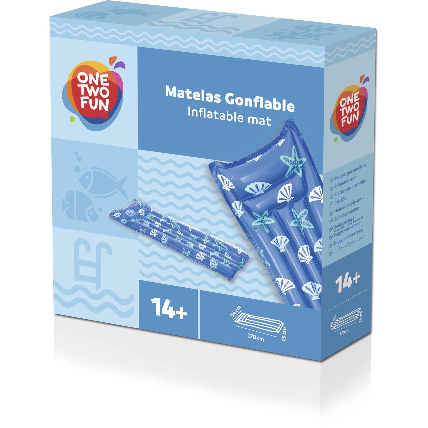 Voir la diapositive 5 : ONE TWO FUN Matelas gonflable 183x69cm