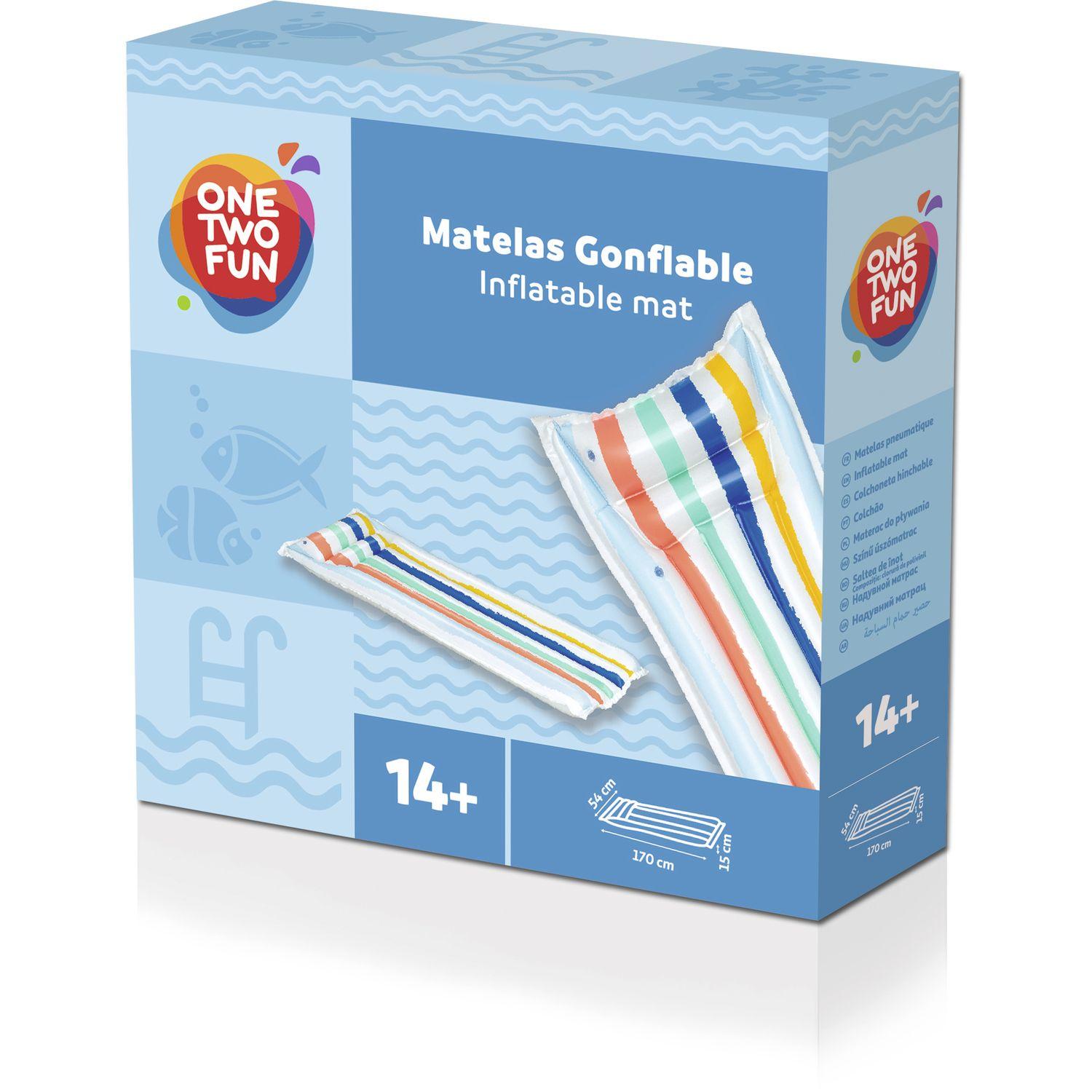 Voir la diapositive 6 : ONE TWO FUN Matelas gonflable 183x69cm