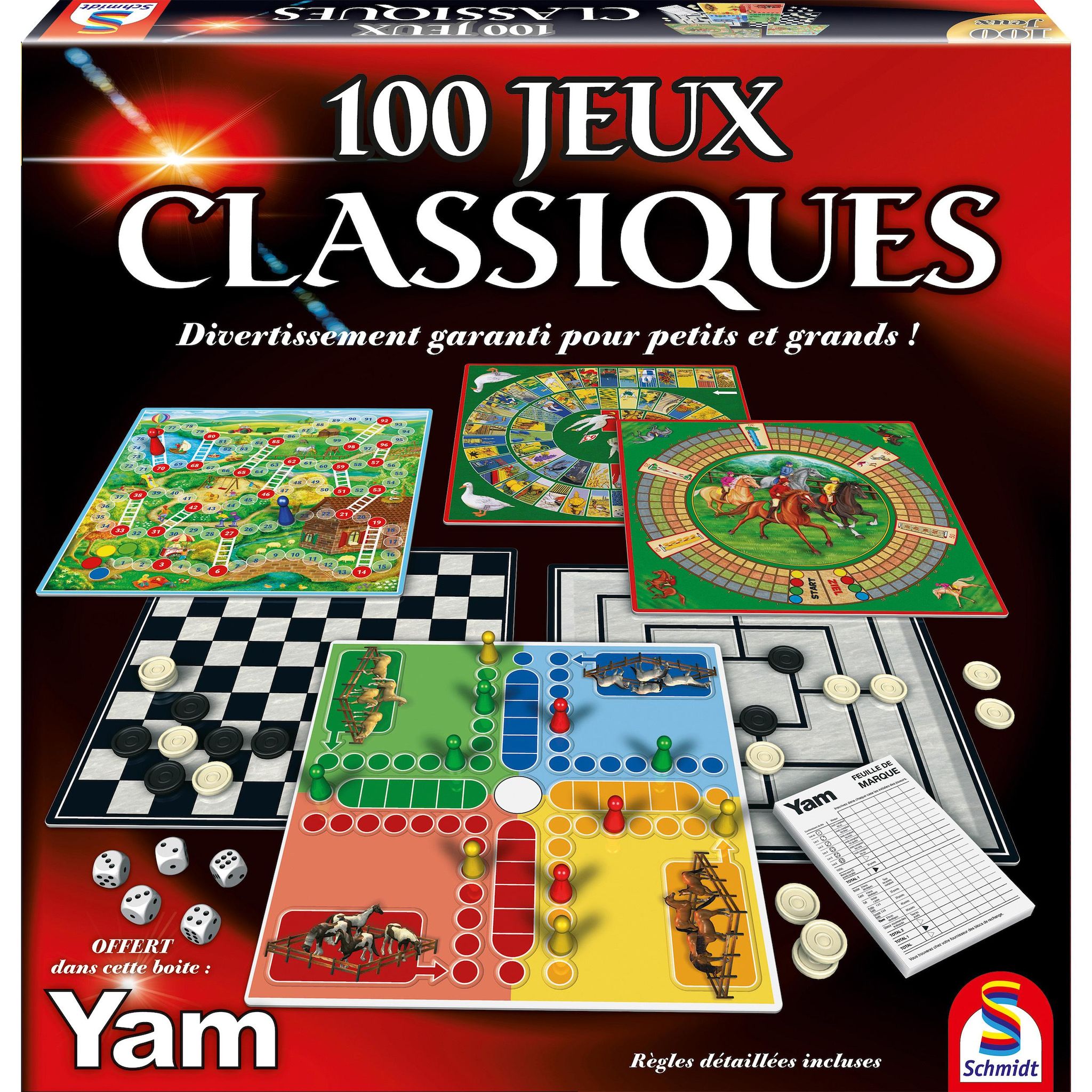 SCHMIDT Coffret 100 Jeux classiques