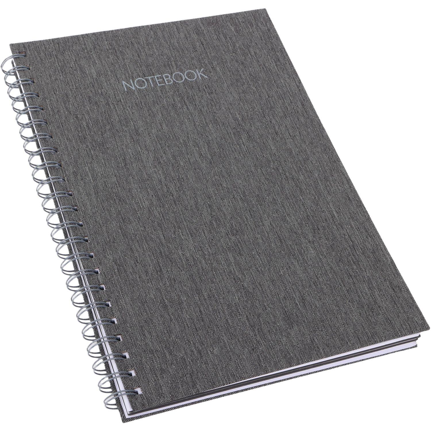 Voir la diapositive 4 : AUCHAN Carnet à spirale A4 100 pages petits carreaux 5x5 avec marque-page