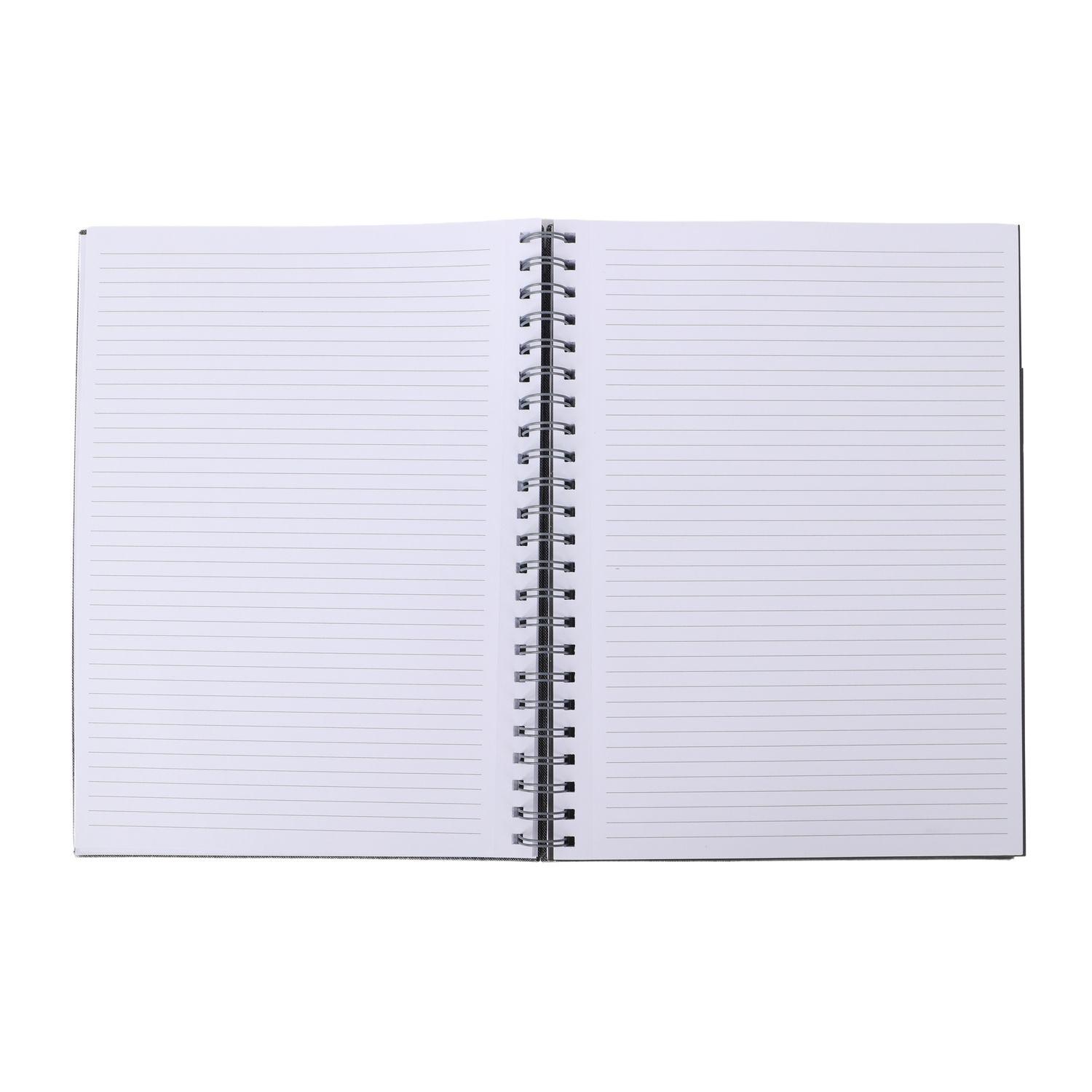 Voir la diapositive 5 : AUCHAN Carnet à spirale A4 100 pages petits carreaux 5x5 avec marque-page