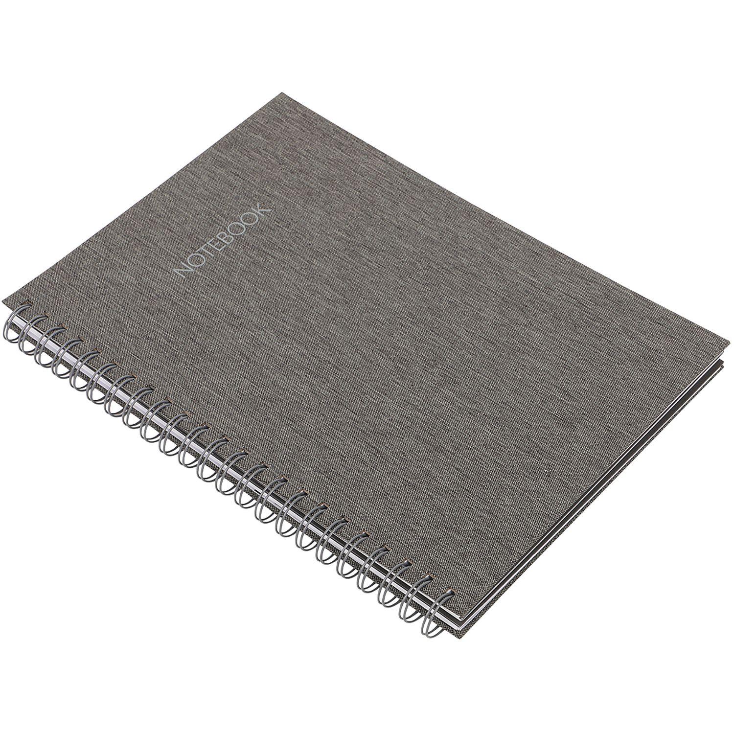 Voir la diapositive 7 : AUCHAN Carnet à spirale A4 100 pages petits carreaux 5x5 avec marque-page