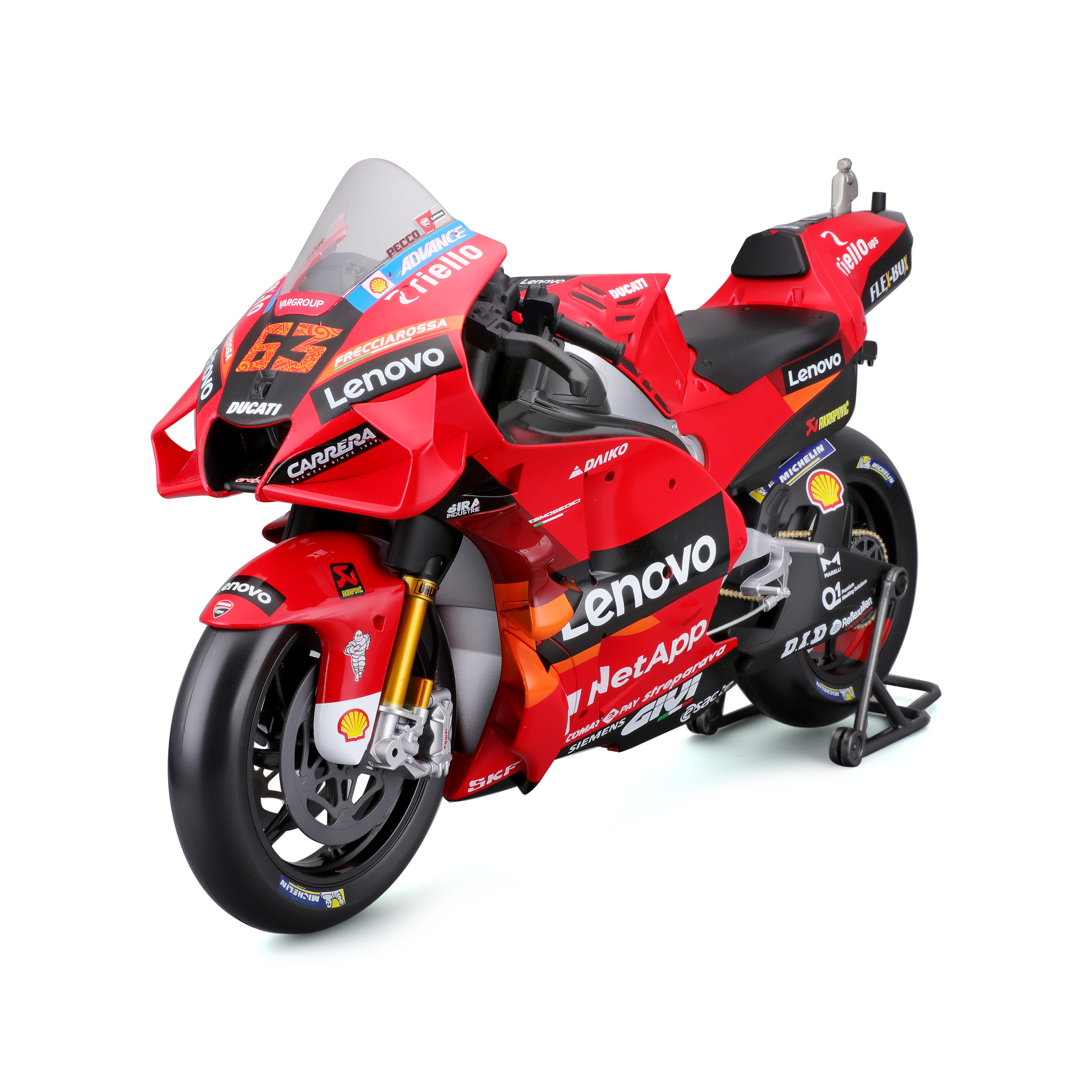 Voir la diapositive 2 : BBURAGO Moto Ducati Lenovo 2022 échelle 1/6ème