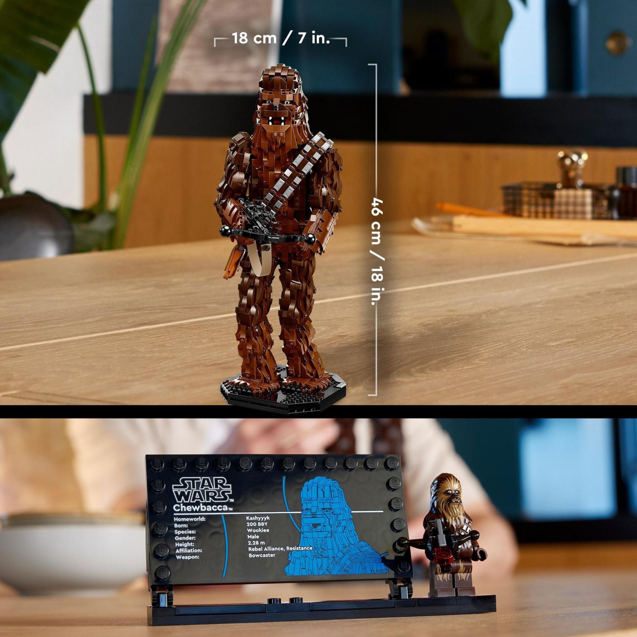 Voir la diapositive 6 : LEGO LEGO Star Wars 75371 Chewbacca, Kit de Modélisme Le Retour du Jedi pour Adultes, Figurines de Wookiee avec Arbalète