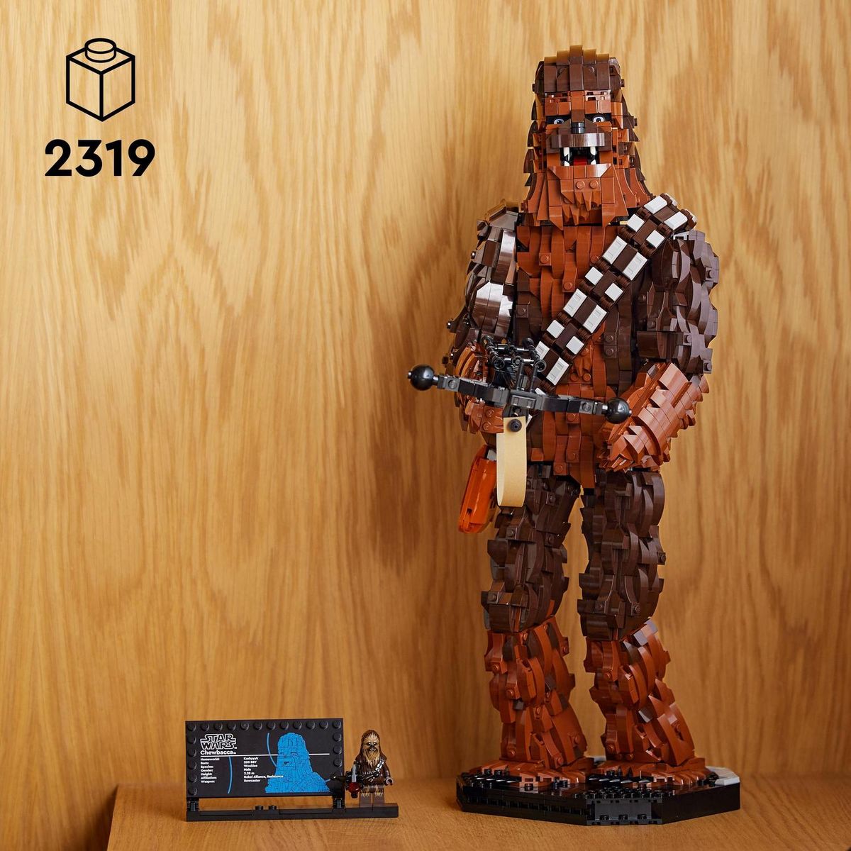 LEGO LEGO Star Wars 75371 Chewbacca, Kit de Modélisme Le Retour du Jedi pour Adultes, Figurines de Wookiee avec Arbalète
