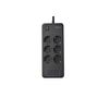 Voir la diapositive 2 : QILIVE Multiprise 6 fiches et 4 prises USB - Noir
