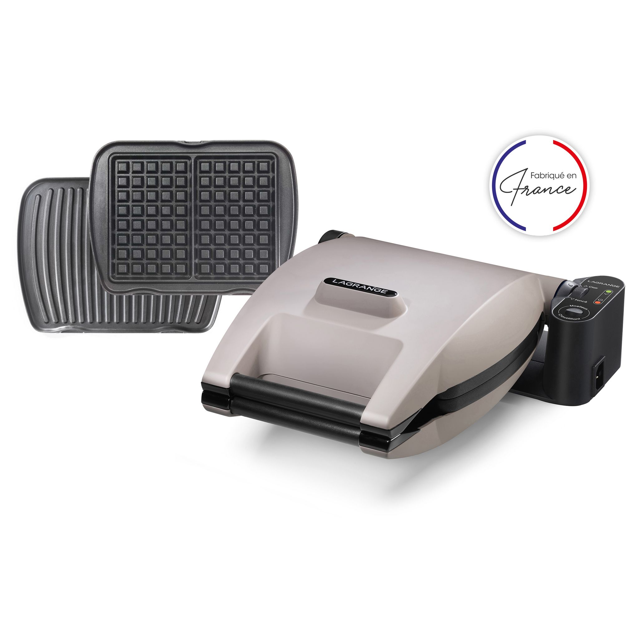 Voir la diapositive 4 : LAGRANGE Gaufrier 19332 - Gris perlé