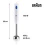 Voir la diapositive 3 : BRAUN Mixeur plongeant MQ10.001MWH - Blanc