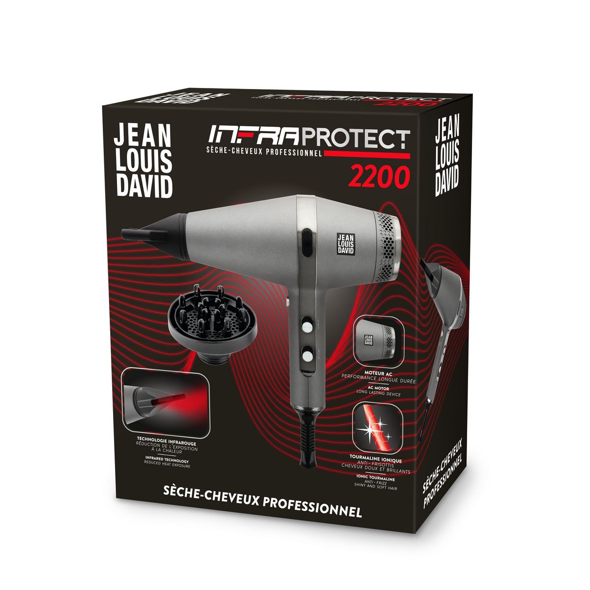 JEAN LOUIS DAVID Sèche cheveux 20204 - Gris