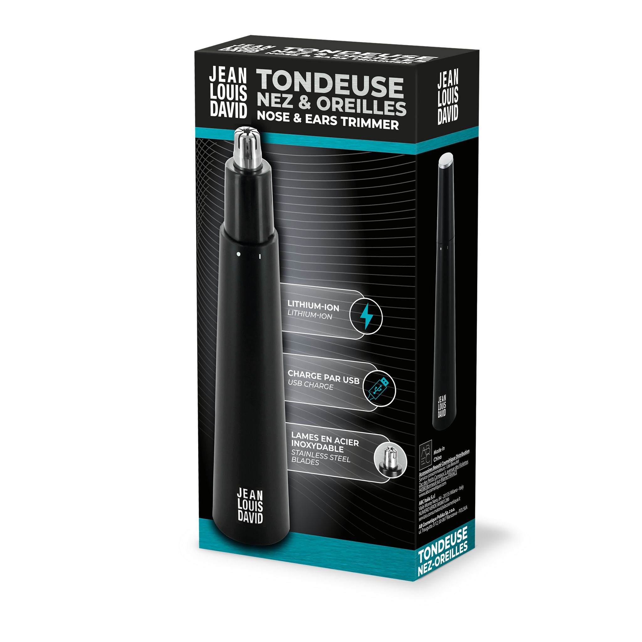 Voir la diapositive 4 : JEAN LOUIS DAVID Tondeuse nez oreilles 20205 - Noir