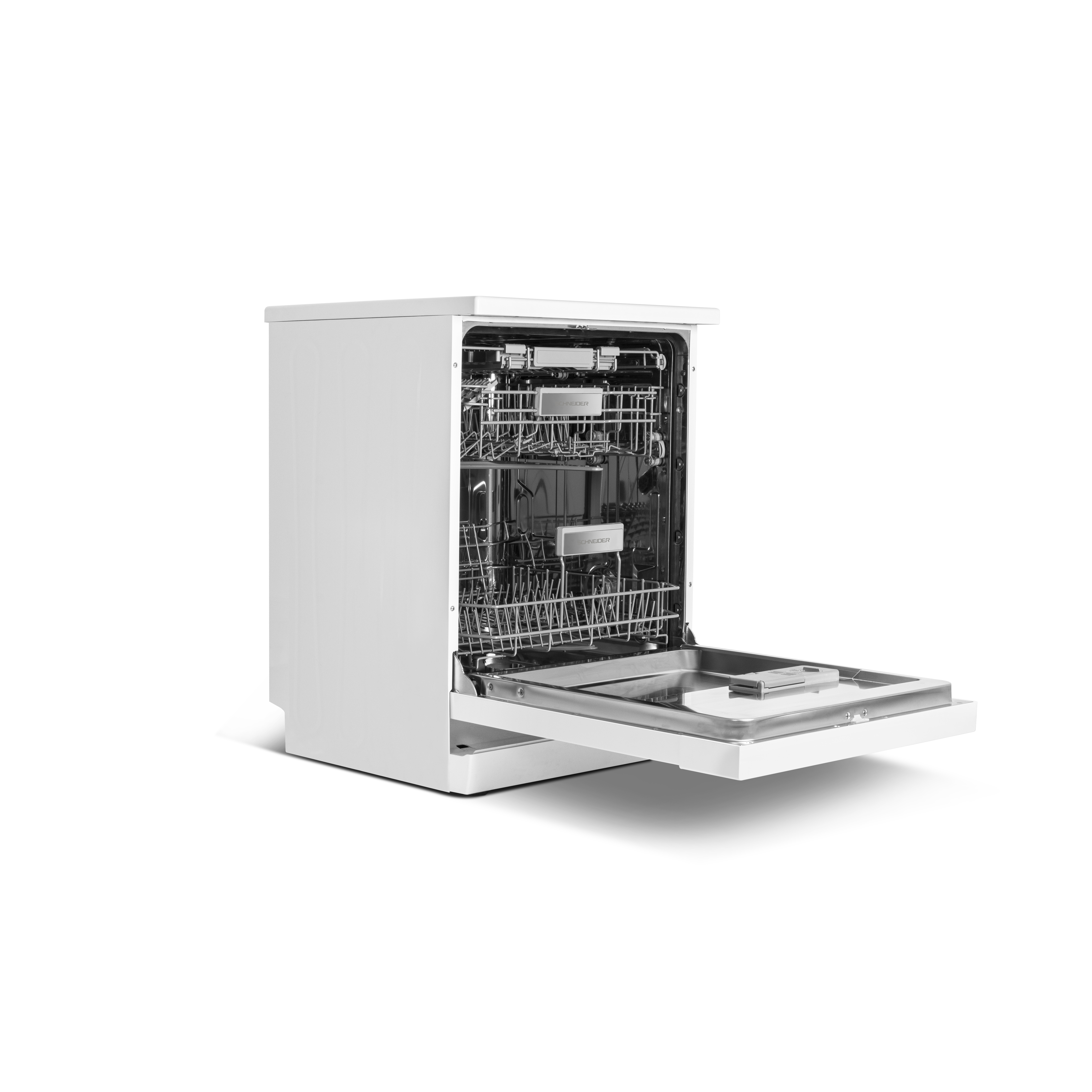 Voir la diapositive 3 : SCHNEIDER Lave vaisselle pose libre SCDW1542IDW, 15 couverts, 60 cm, 42 dB, 6 programmes, D