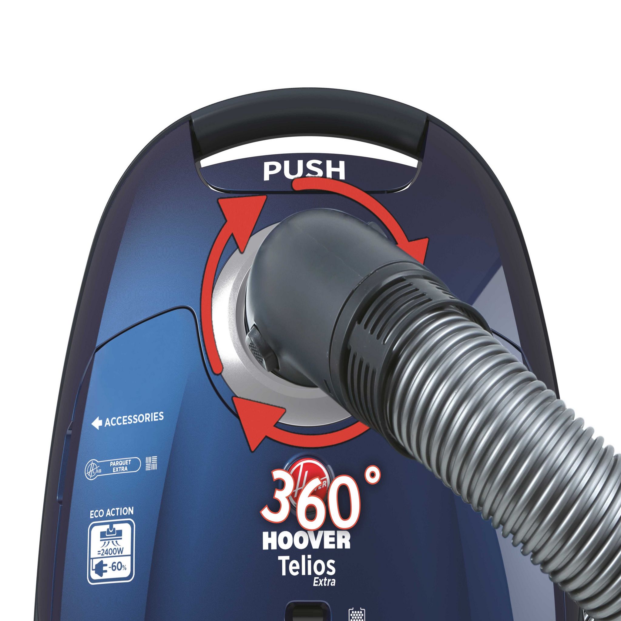 Voir la diapositive 10 : HOOVER Aspirateur traîneau avec sac TX51PAR - Bleu