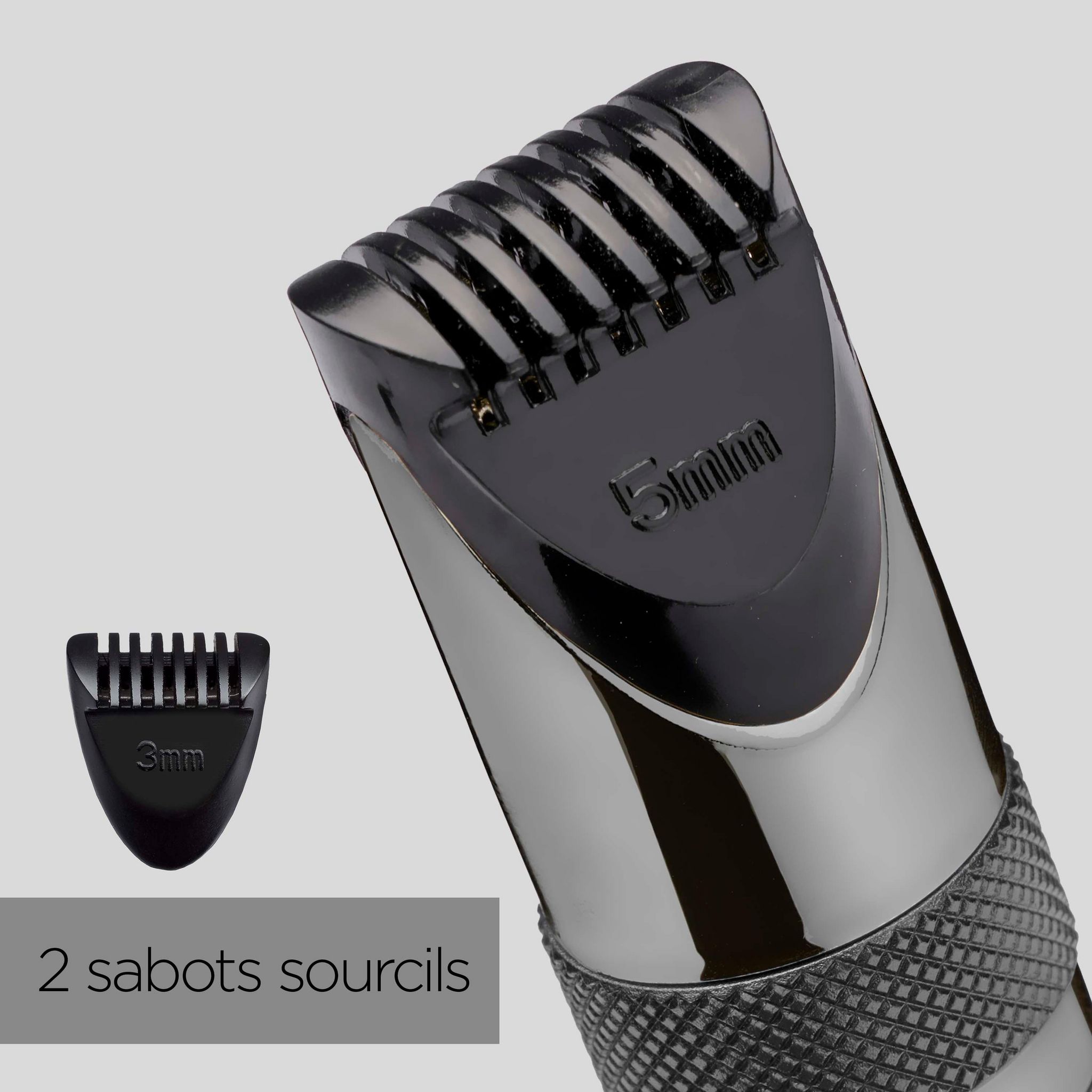 Voir la diapositive 5 : BABYLISS Tondeuse nez oreilles et sourcils E111E - Noir