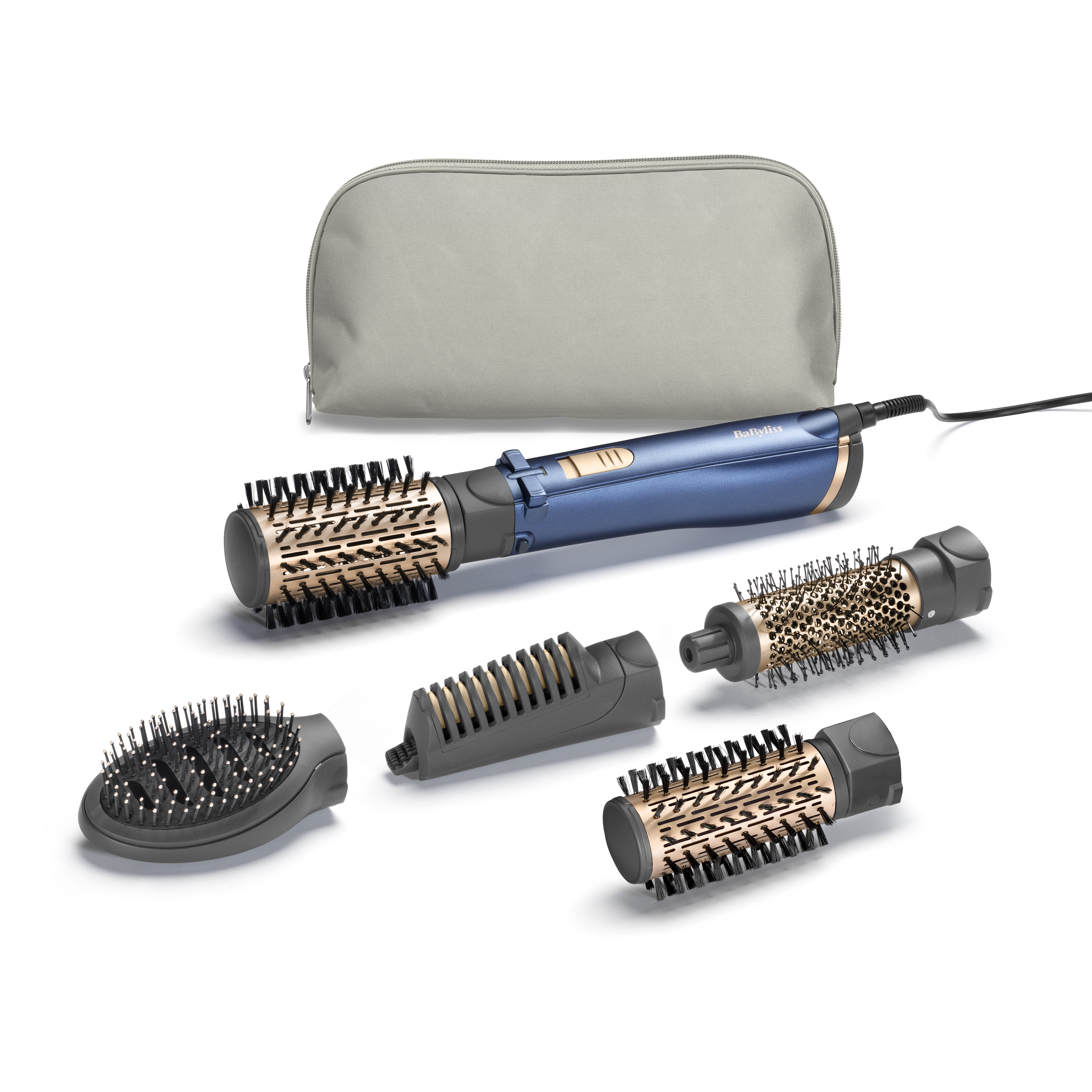 Voir la diapositive 2 : BABYLISS Brosse soufflante rotative multi-styles AS965E - Bleu