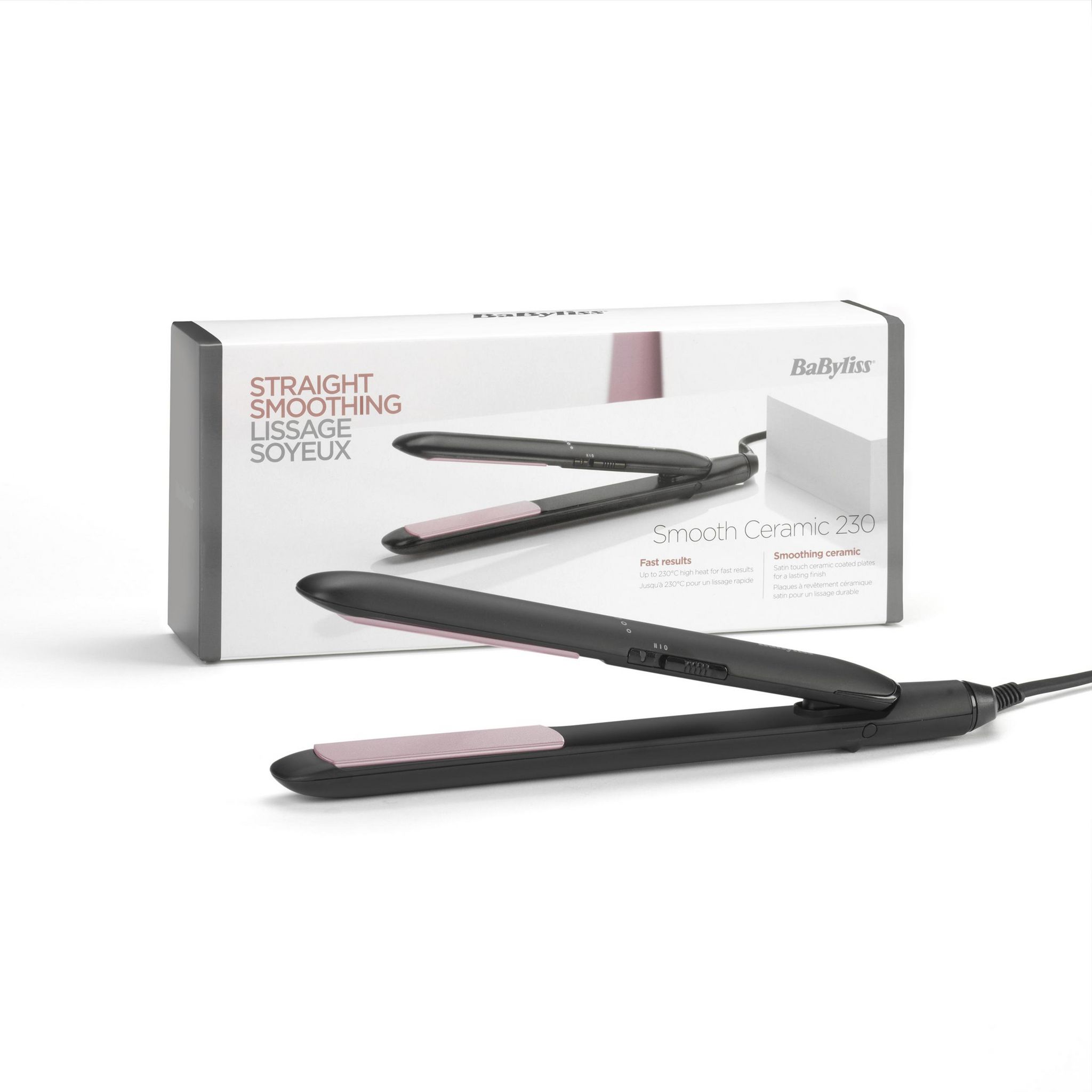 Voir la diapositive 2 : BABYLISS Lisseur ST241E - Noir