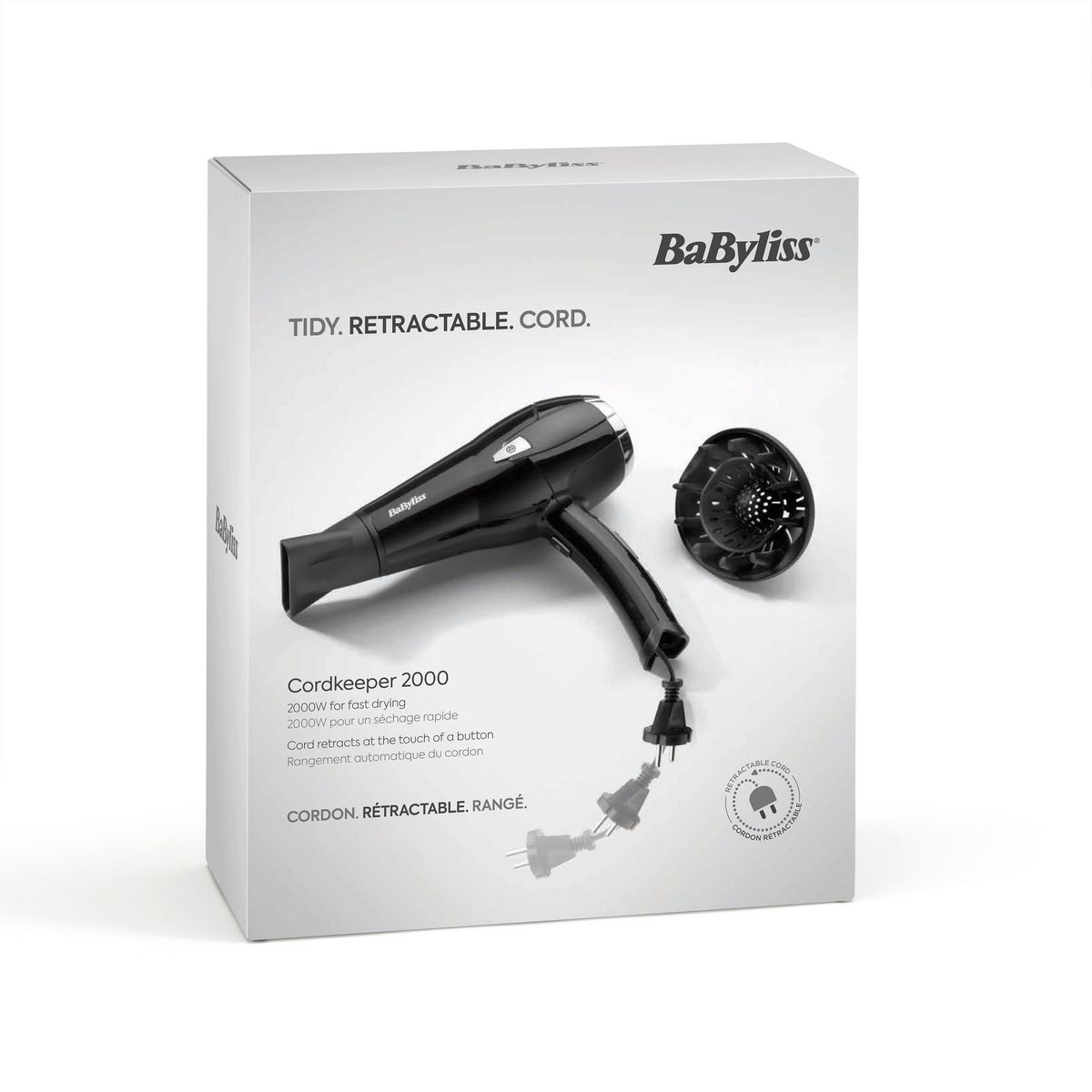 BABYLISS Sèche cheveux D374DE - Noir