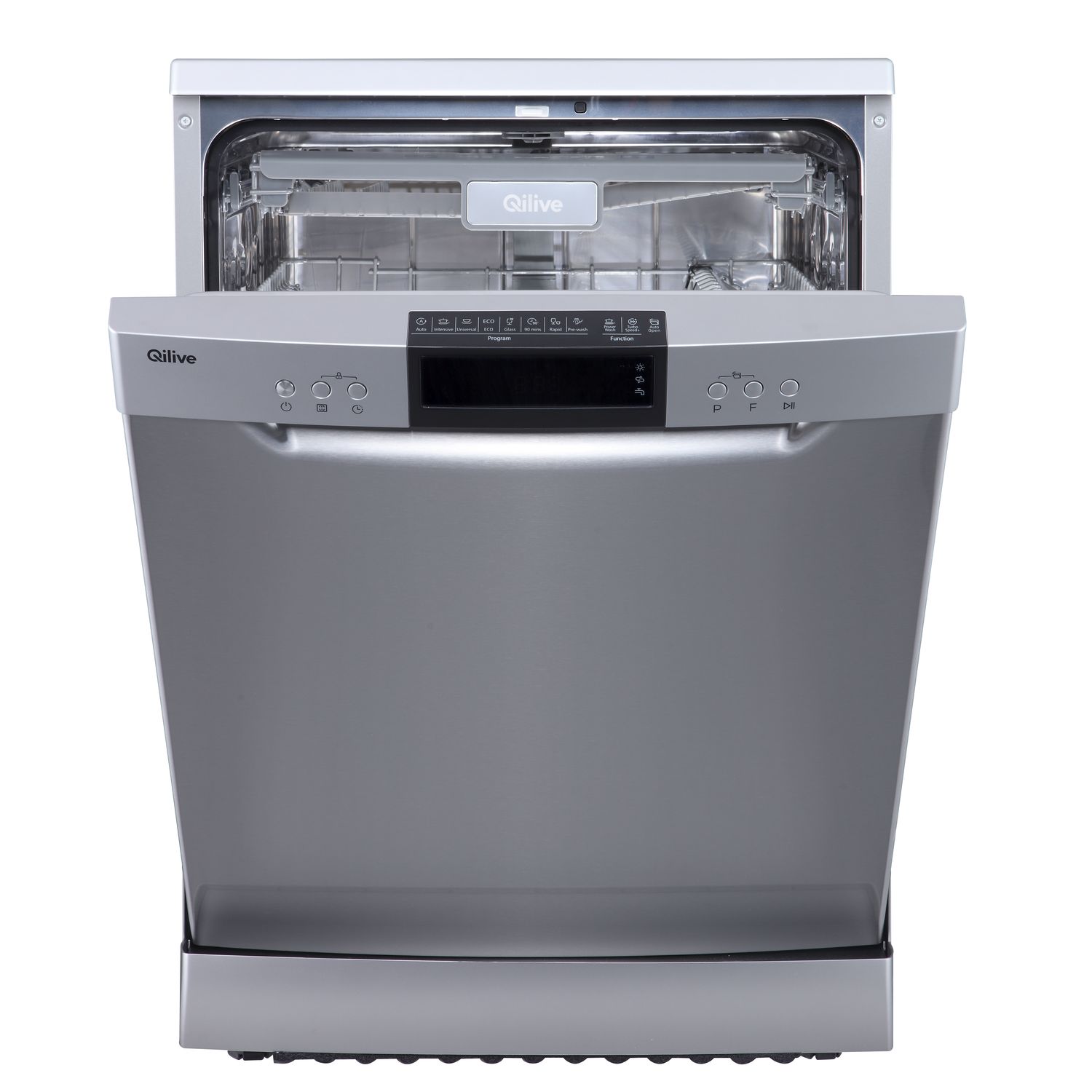 Voir la diapositive 2 : QILIVE Lave vaisselle pose libre Q.6345, 14 couverts, 60 cm, 42 dB, C