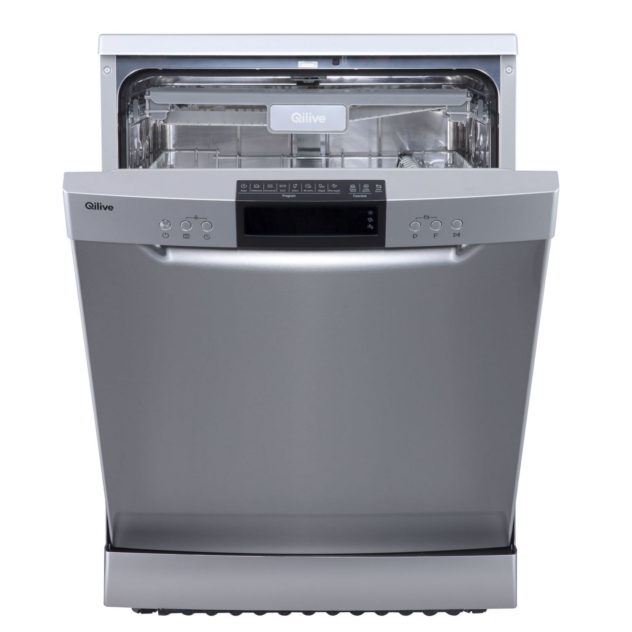 Voir la diapositive 2 : QILIVE Lave vaisselle pose libre Q.6345, 14 couverts, 60 cm, 42 dB, C