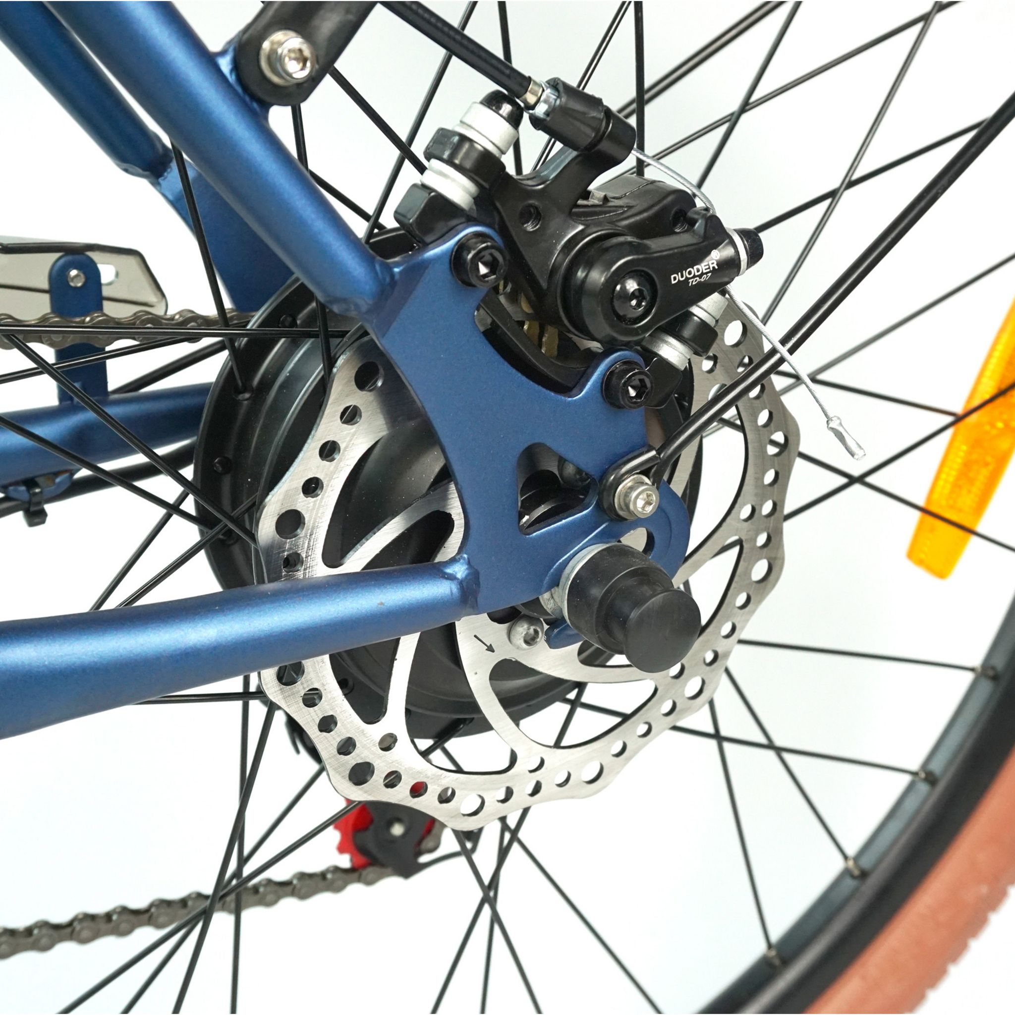 Voir la diapositive 4 : SCOOTY Vélo Assistance Électrique VTC City pro 26 pouces - Bleu