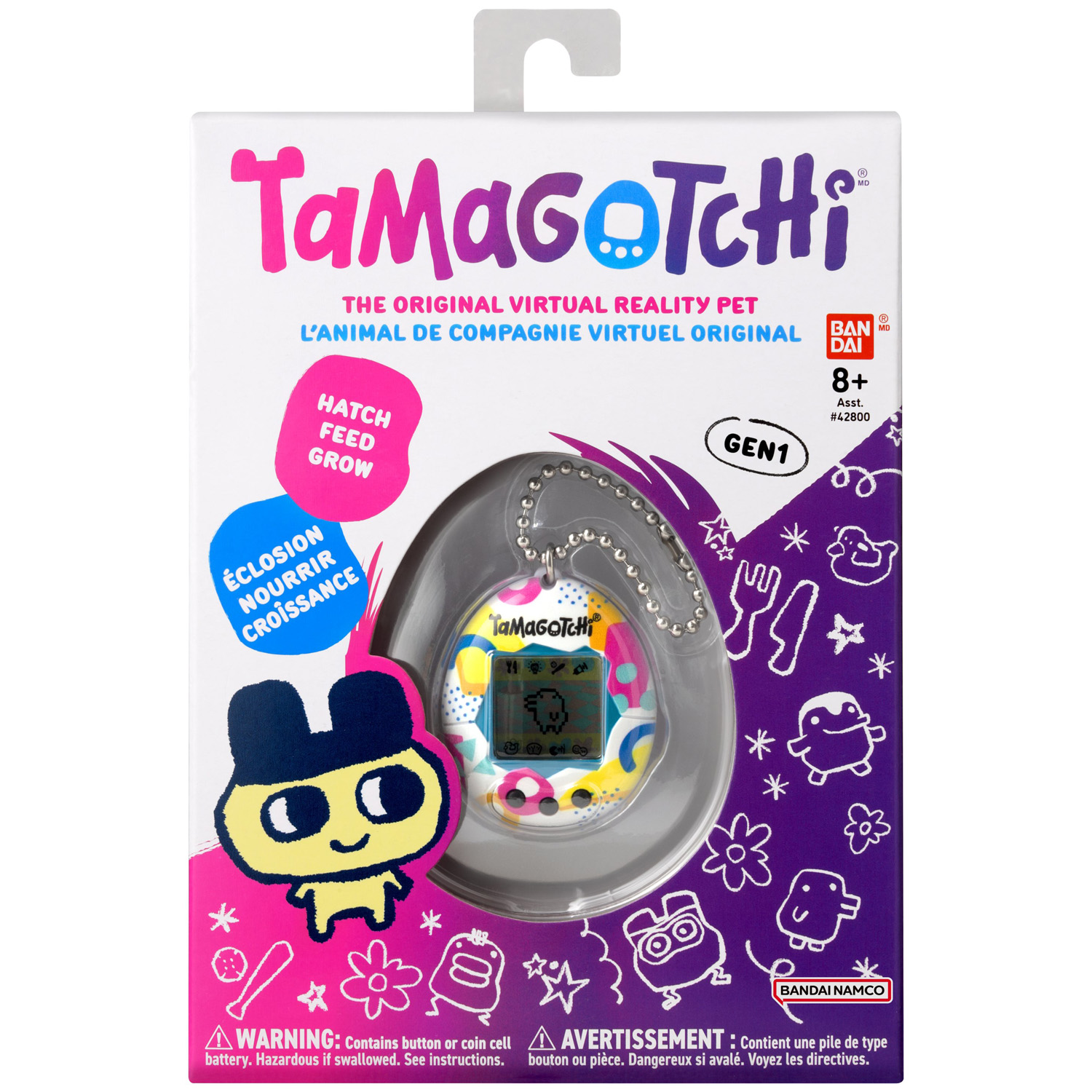 Voir la diapositive 2 : BANDAI Bandai -Tamagotchi original - Memphis Style