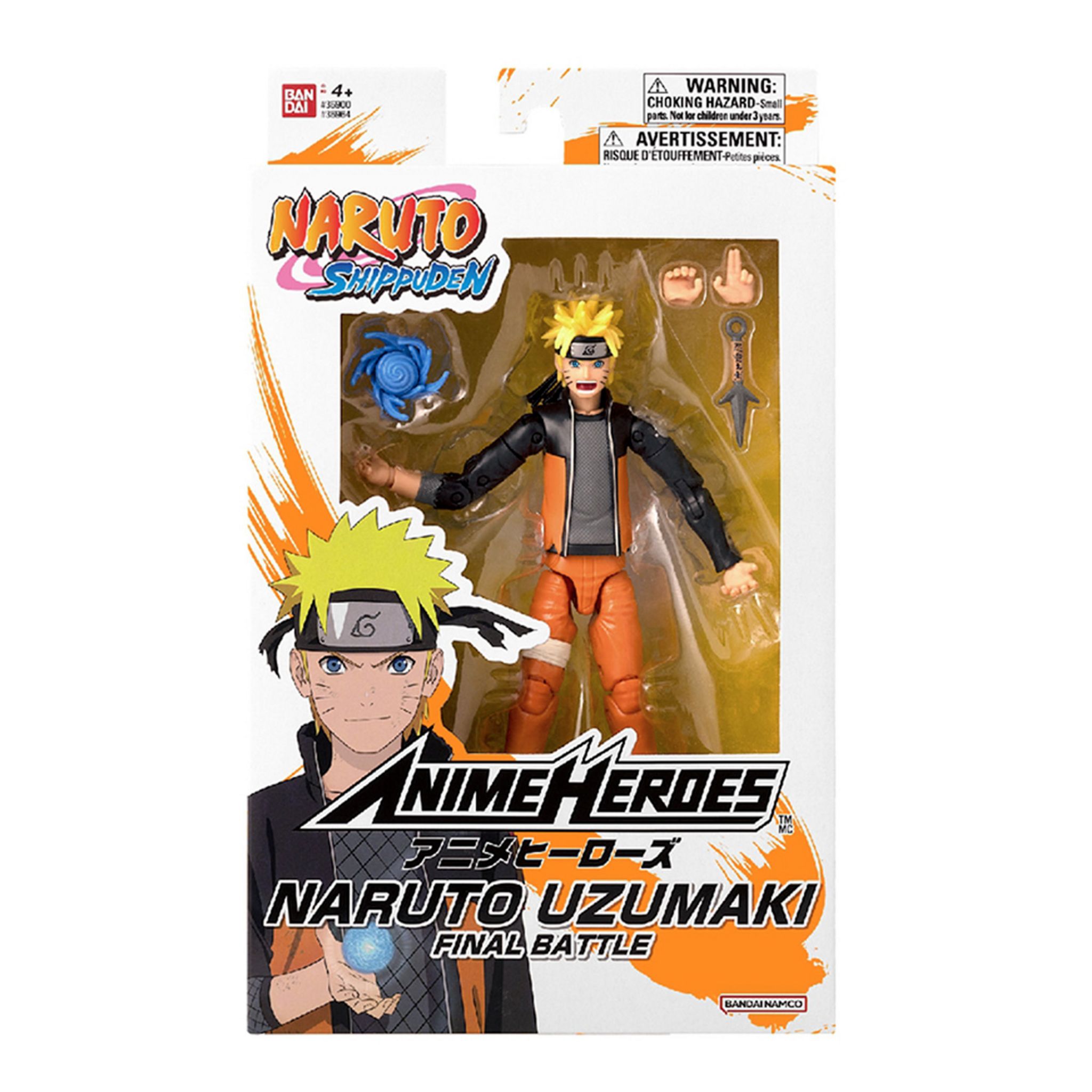 Voir la diapositive 2 : BANDAI Figurine Naruto "Final Battle" - Anime Heroes 17cm