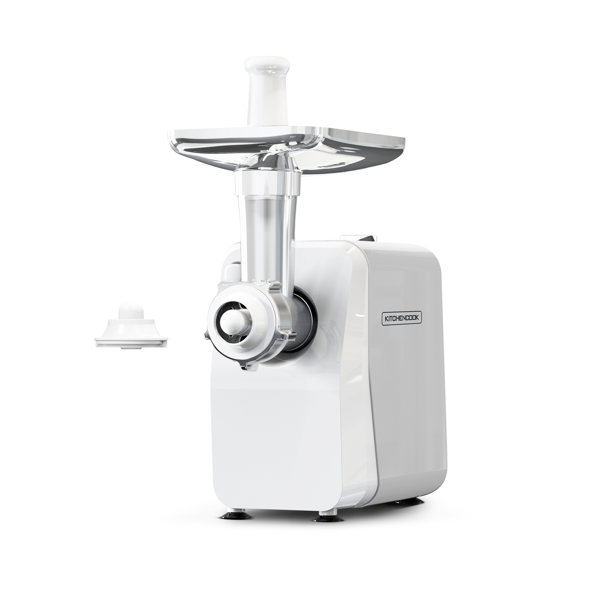 Voir la diapositive 2 : KITCHENCOOK Hachoir  à viande électrique MG1300 - Blanc
