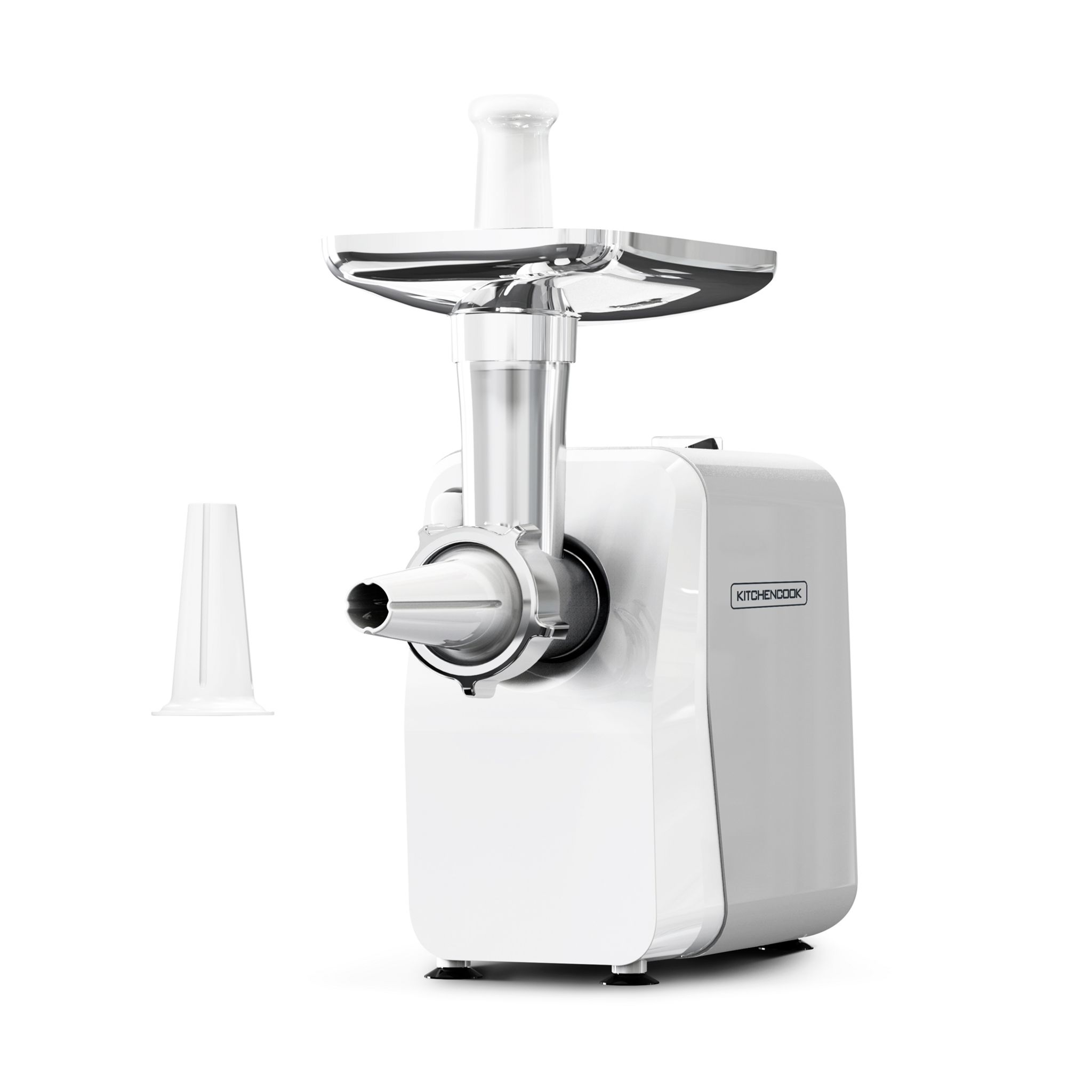 Voir la diapositive 3 : KITCHENCOOK Hachoir  à viande électrique MG1300 - Blanc