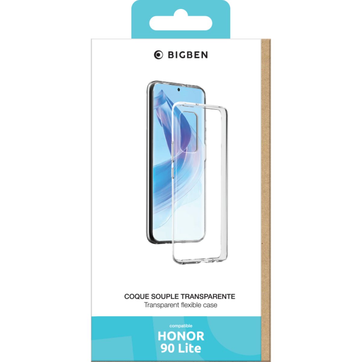 BIGBEN Coque silicone pour Honor 90 Lite - Transparente
