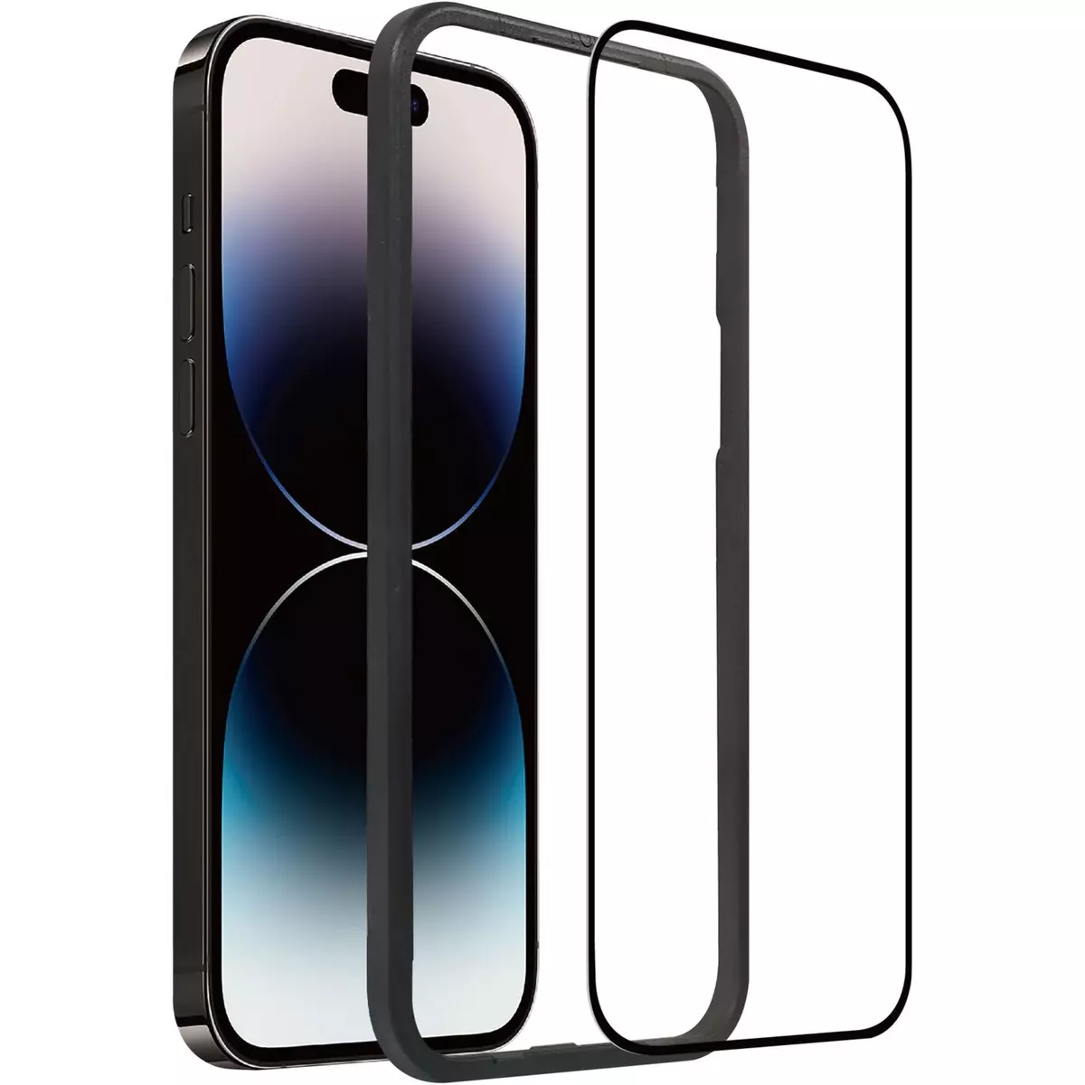 QILIVE Verre trempé pour iPhone 15 Pro Max - Transparent