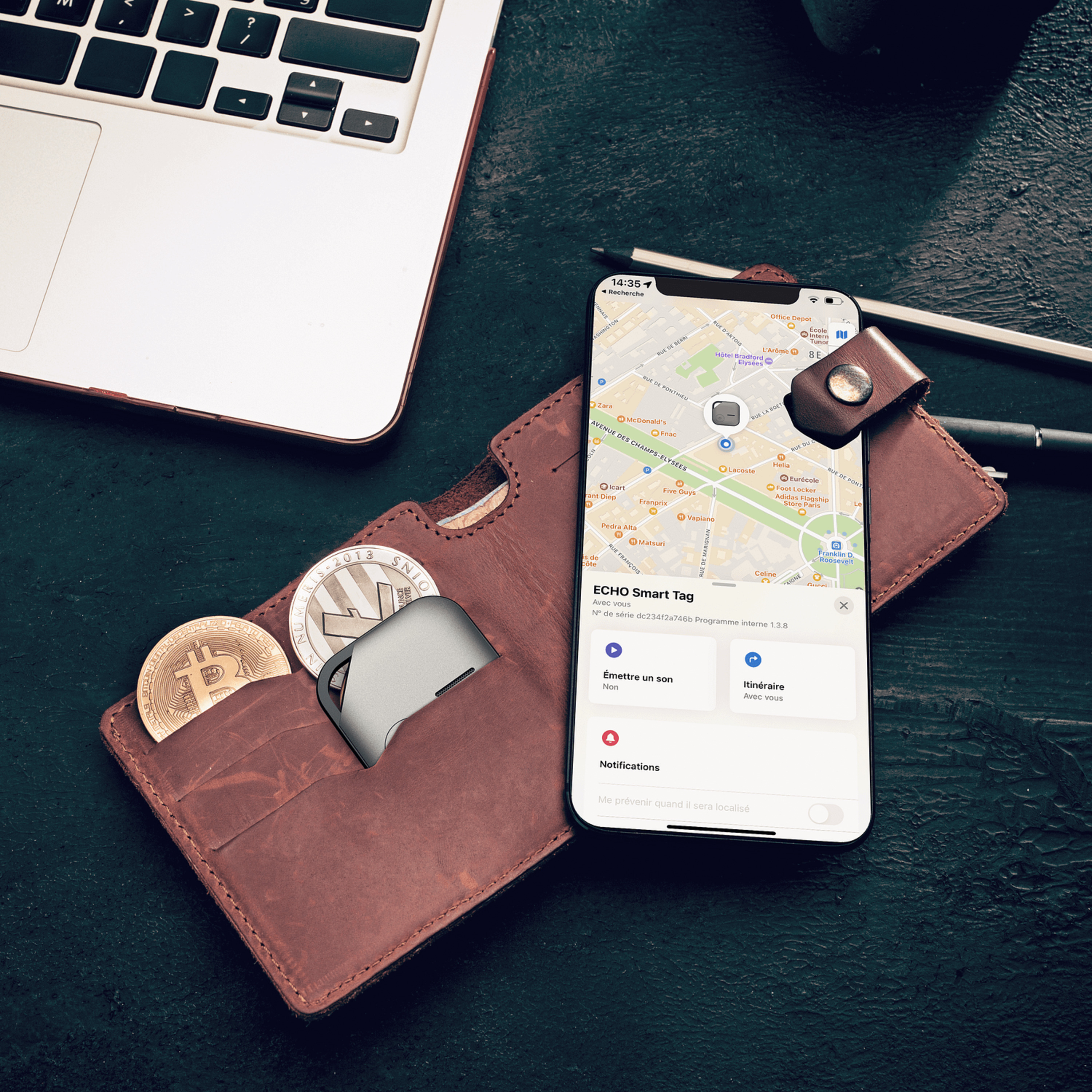 Voir la diapositive 5 : ECHO Tracker Smart TAG